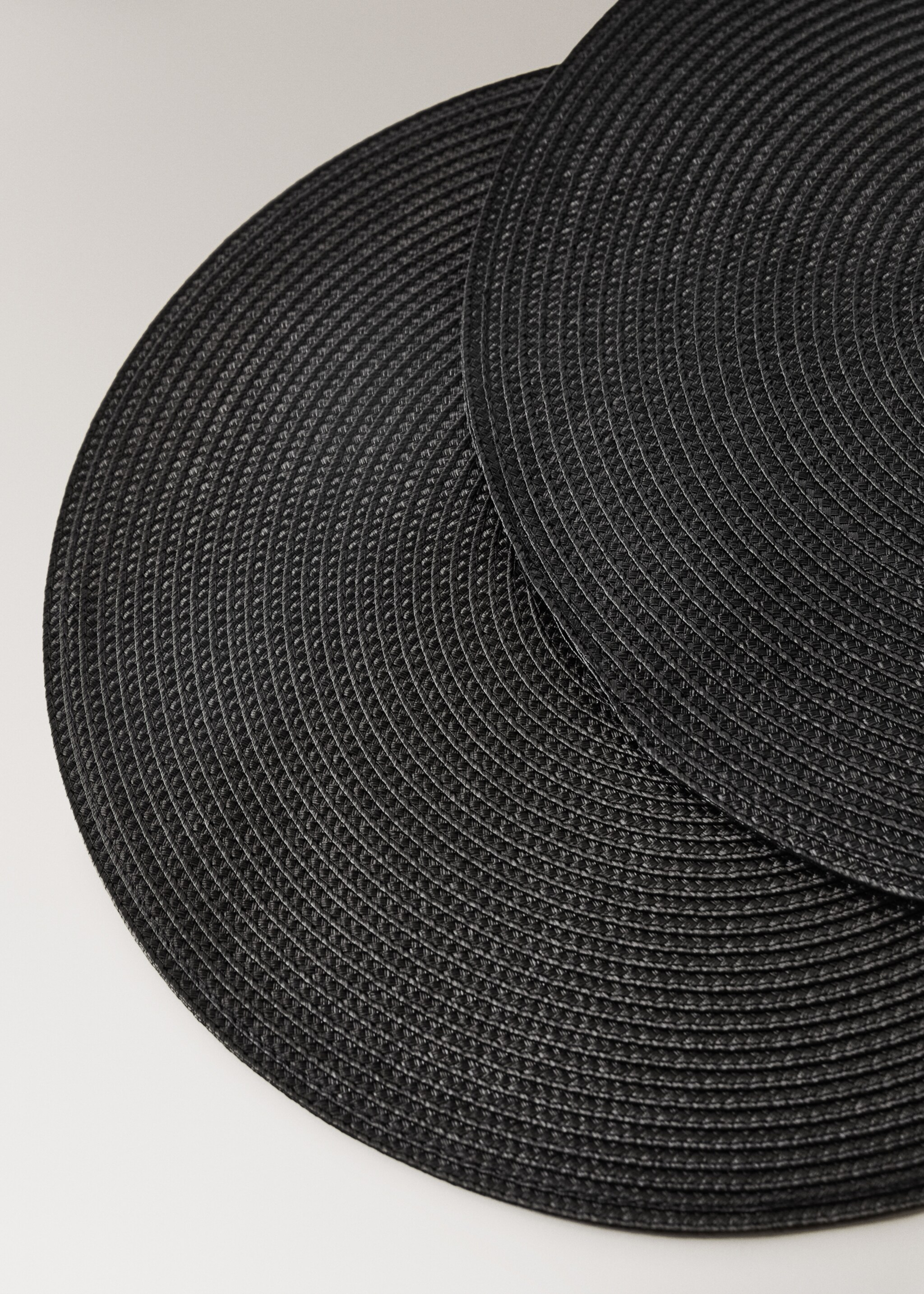 Podmetači za stol od polipropilena - Detalji artikla 1, Crna. Ref: 17057786-00.