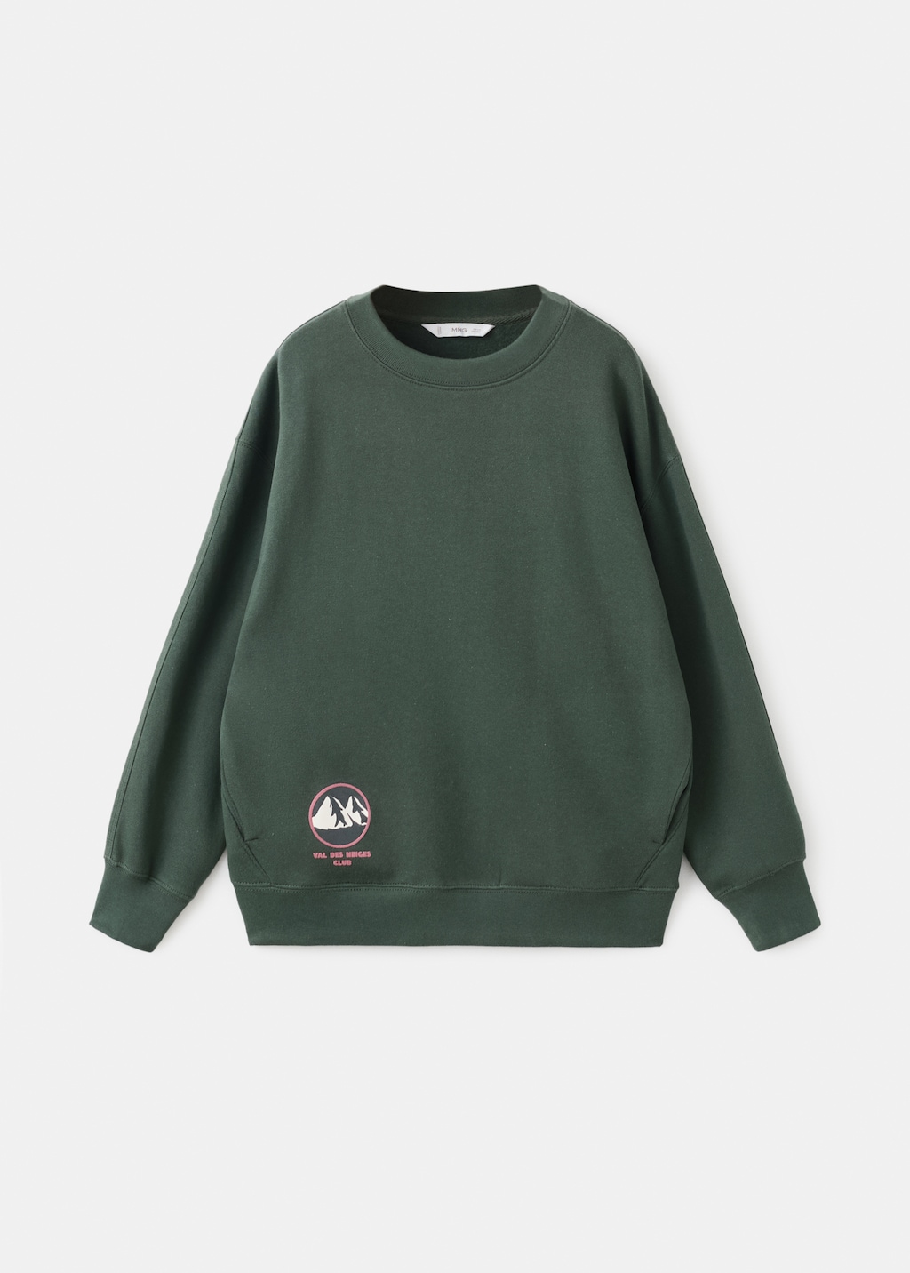 Printed cotton sweatshirt