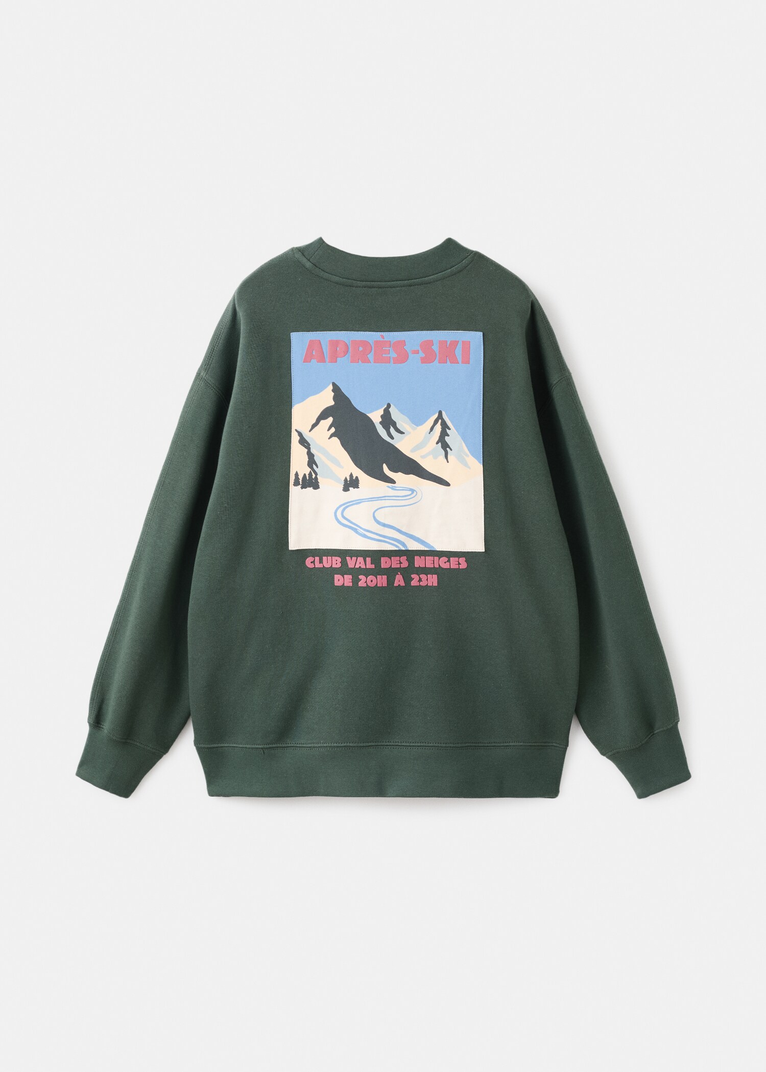 Printed cotton sweatshirt - Reverse of the article