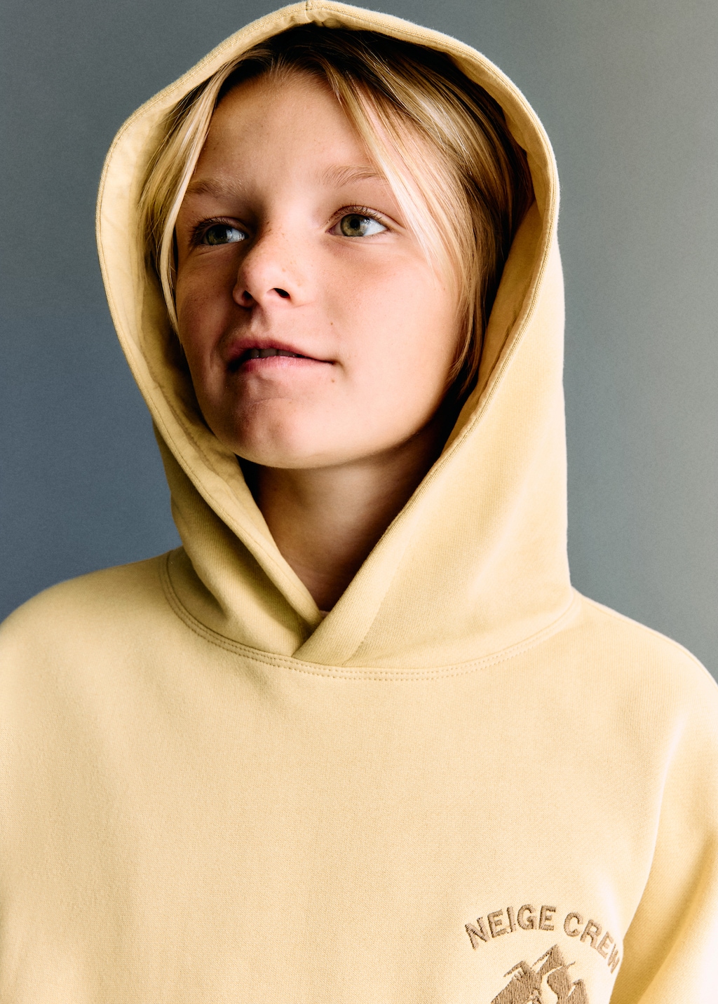 Embroidered cotton sweatshirt