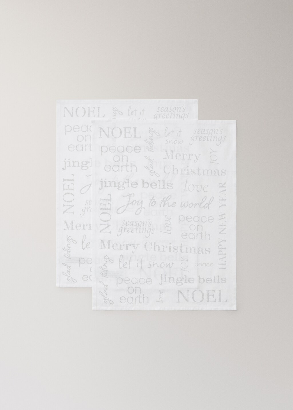 Christmas motif kitchen towels