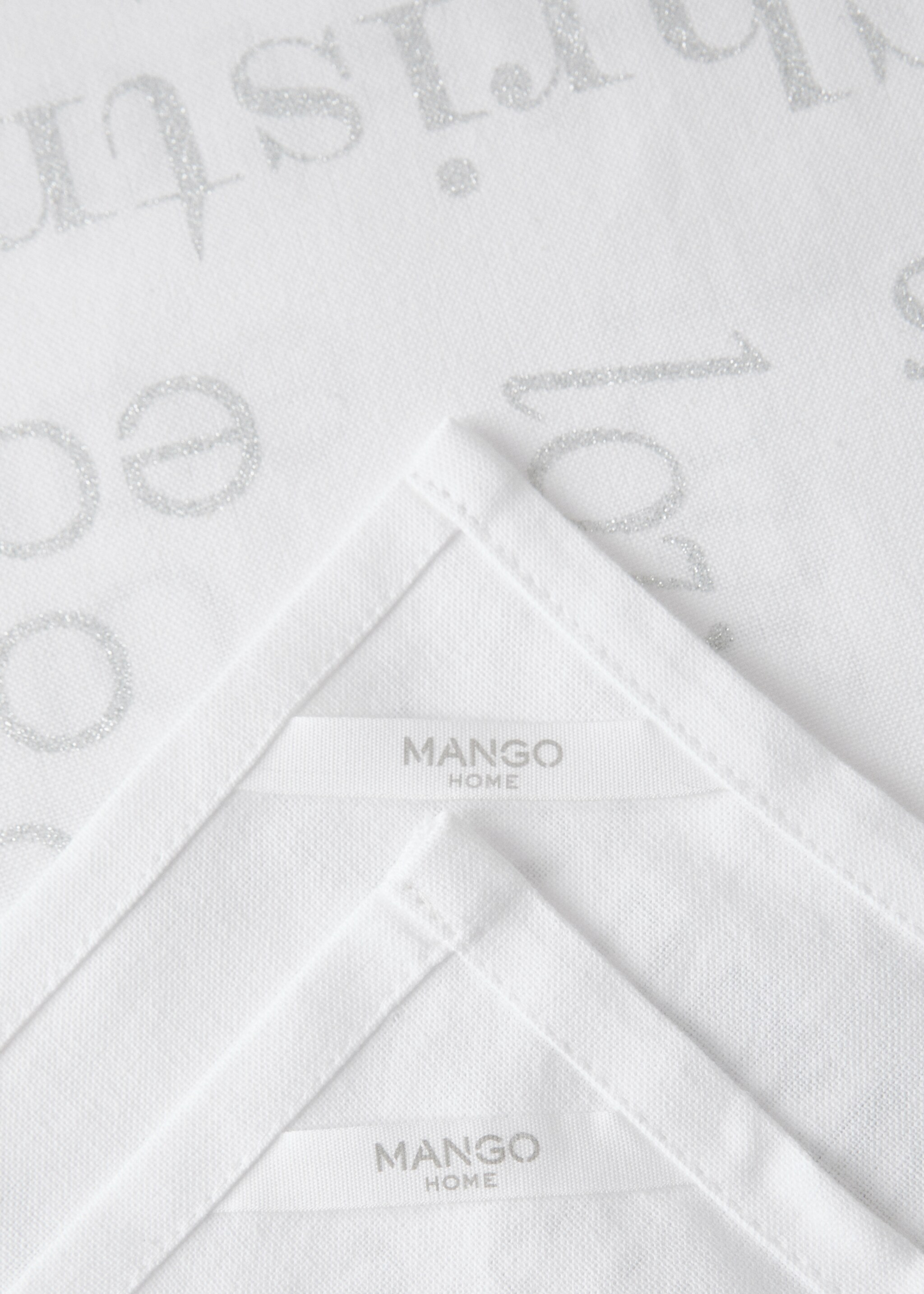Christmas motif kitchen towels - Details of the article 2, Silver. Ref: 17057791-00.
