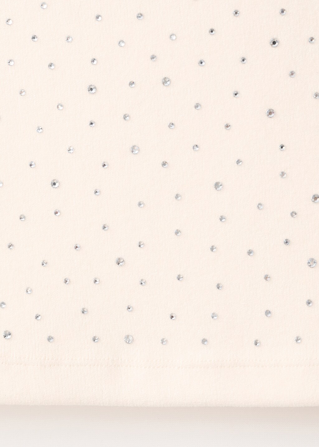 Mango Boat-neck top with rhinestones