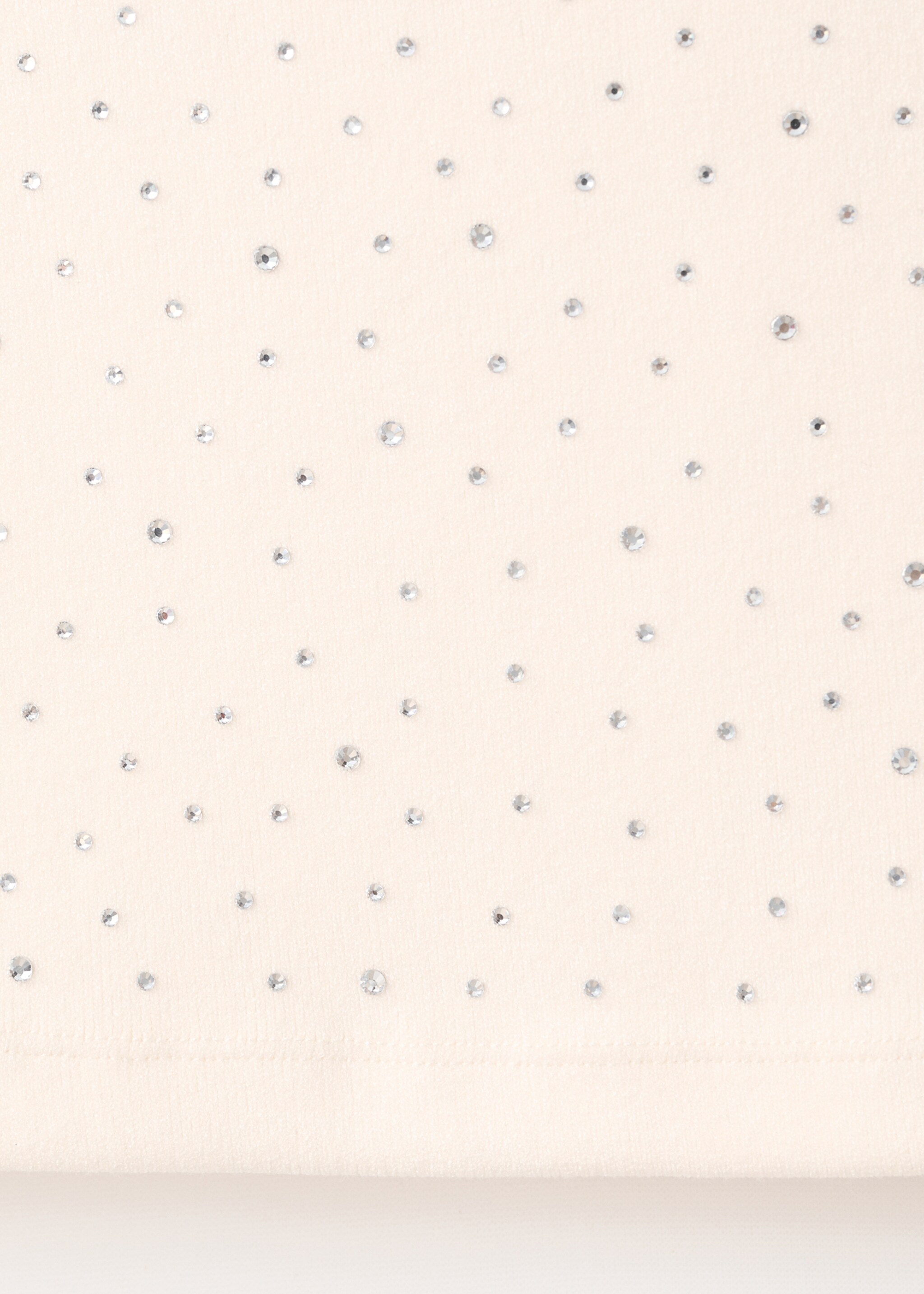 Strass boat neck top - Details of the article 0, Off White. Ref: 17057792-00.