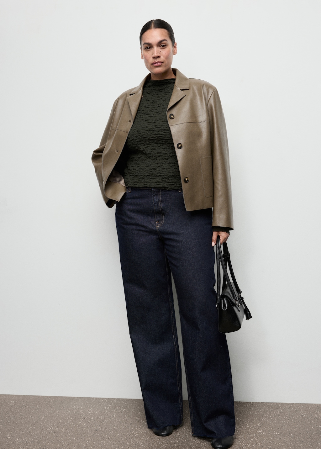 Mango Textured crepe top