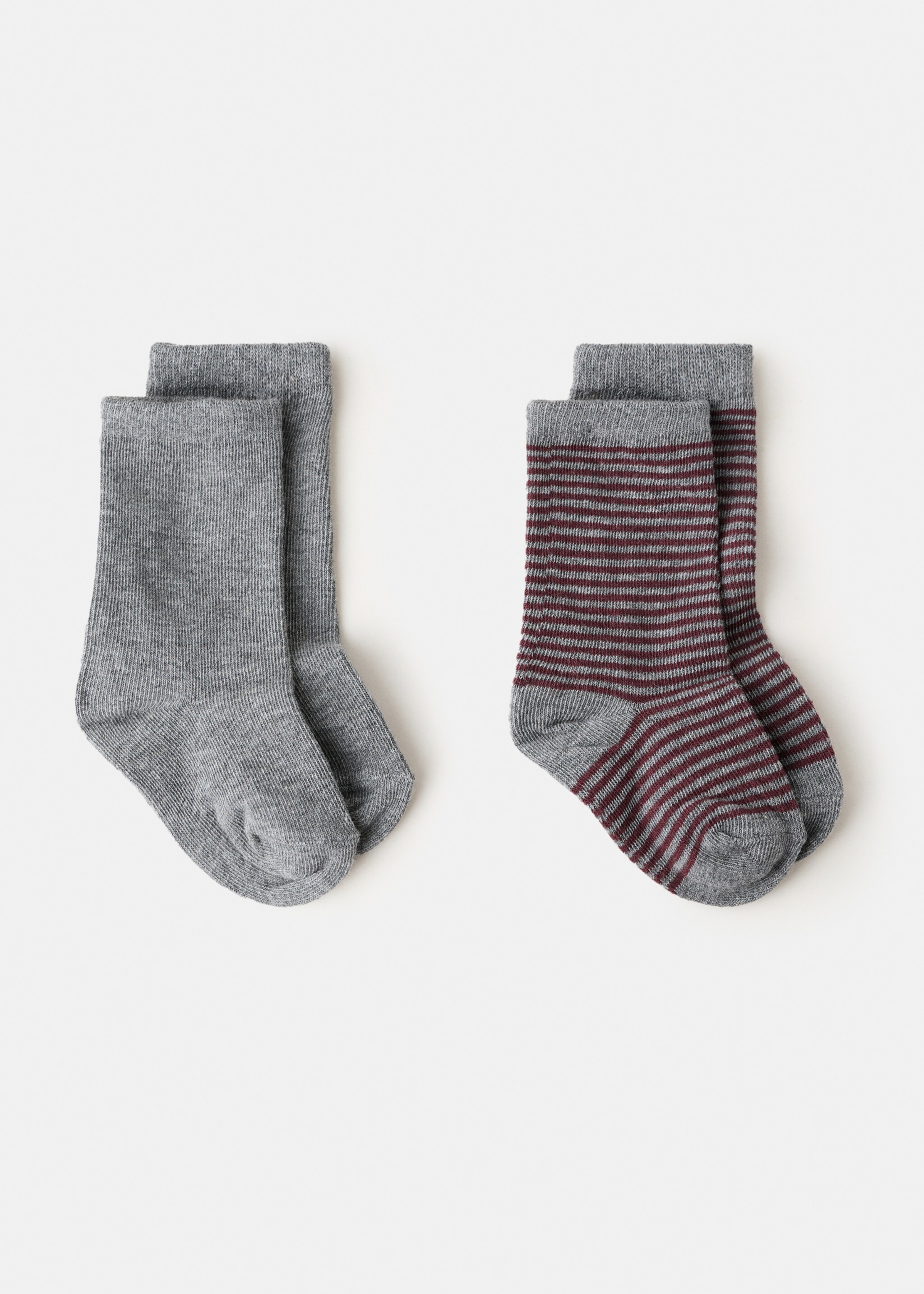Pack de 2 paires de chaussettes - Article sans modèle, Bordeaux. Ref: 17057795-00.