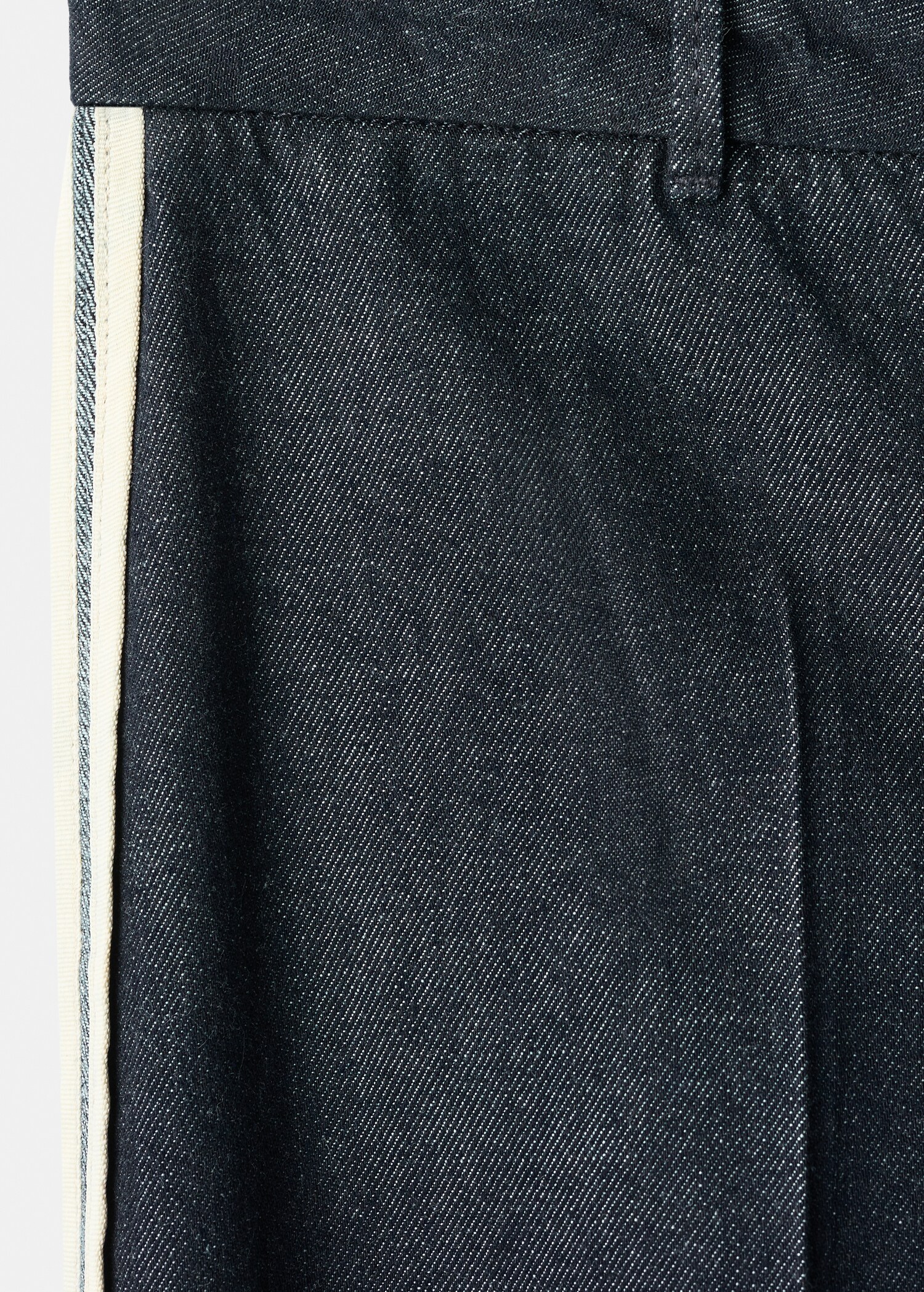 Wide-leg striped jeans - Details of the article 0