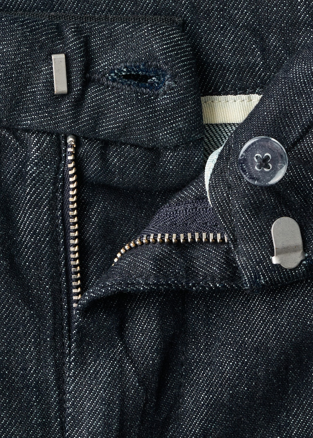 Wide-leg striped jeans