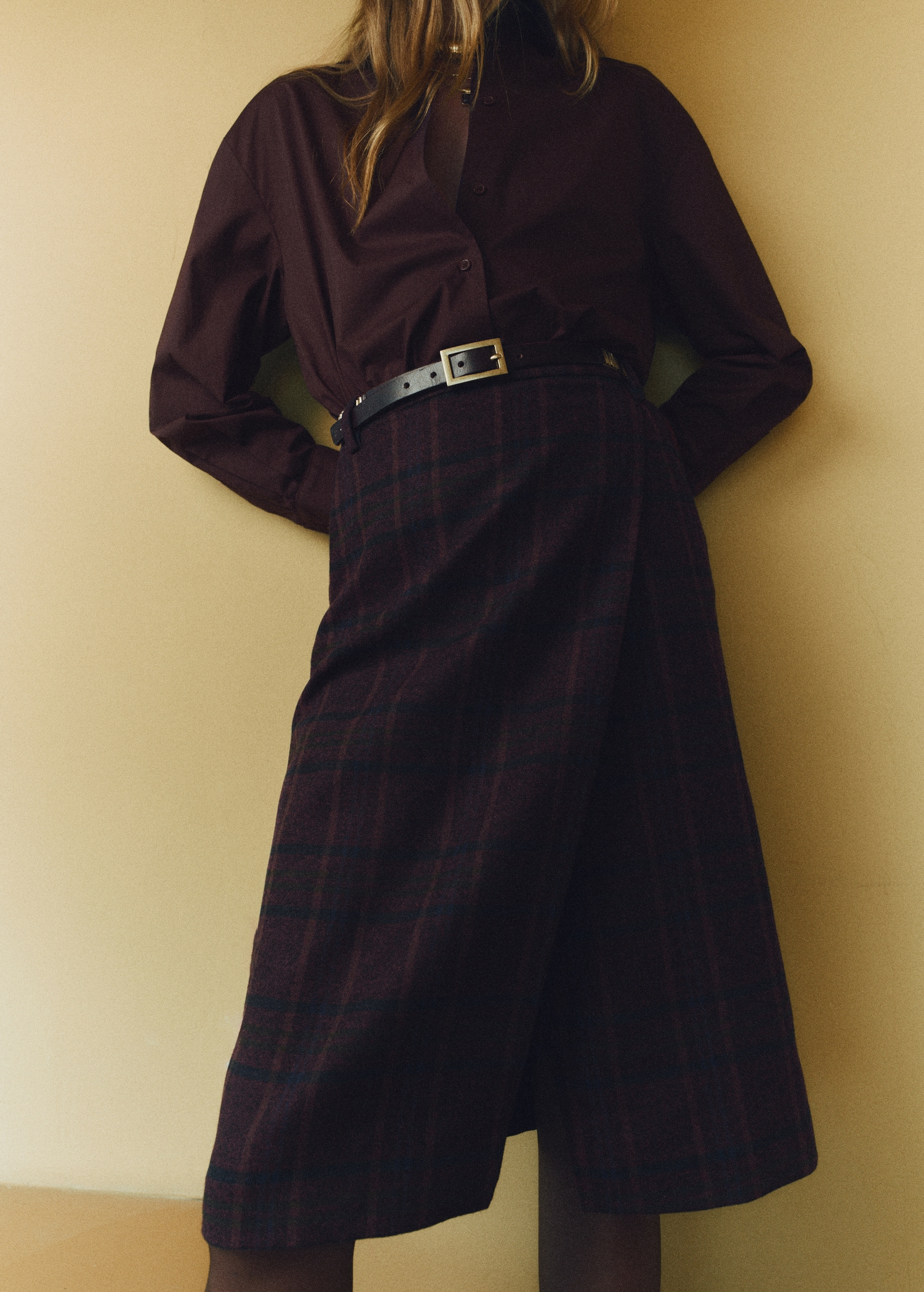 Oversize poplin shirt - Medium plane