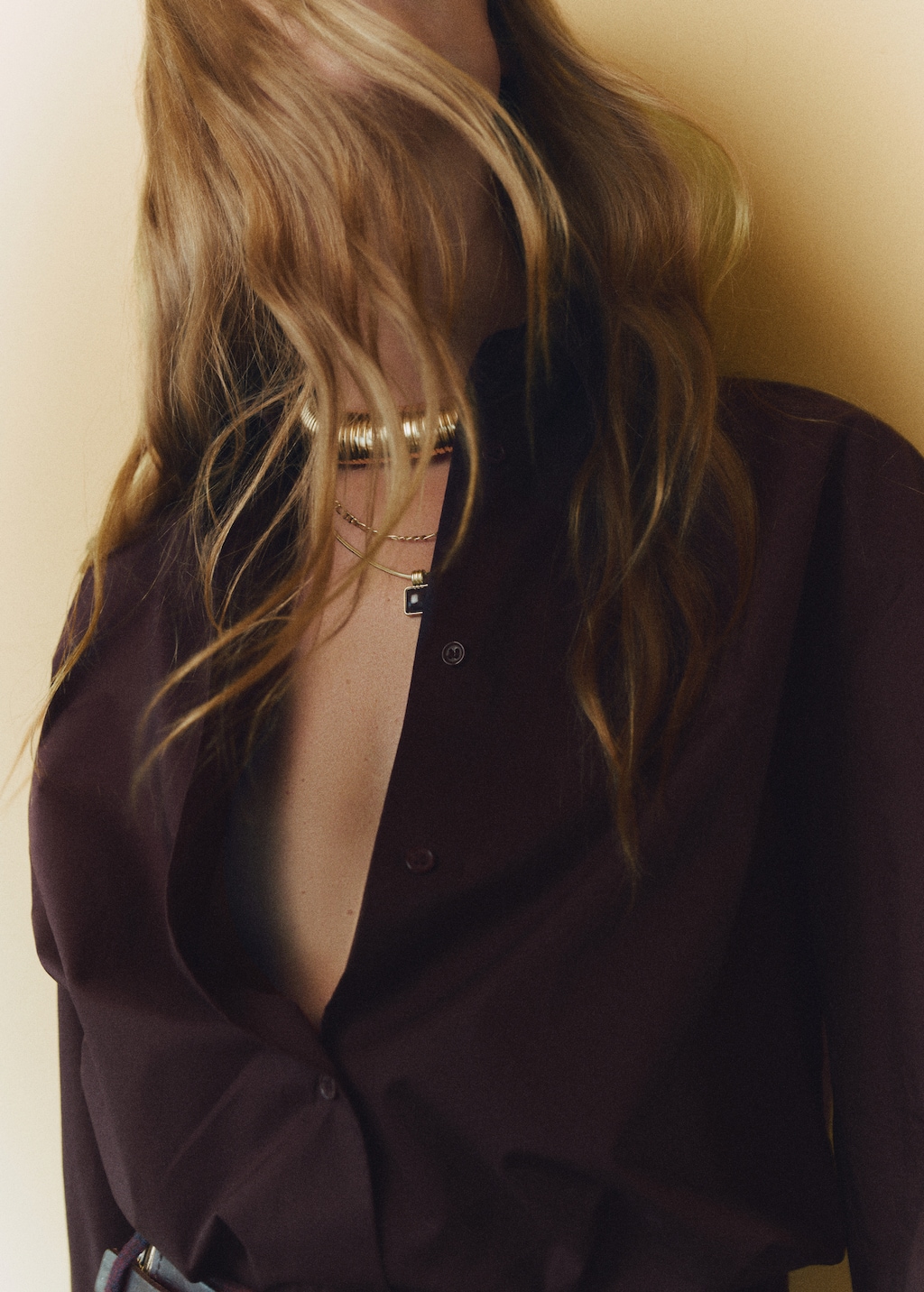 Oversize poplin shirt