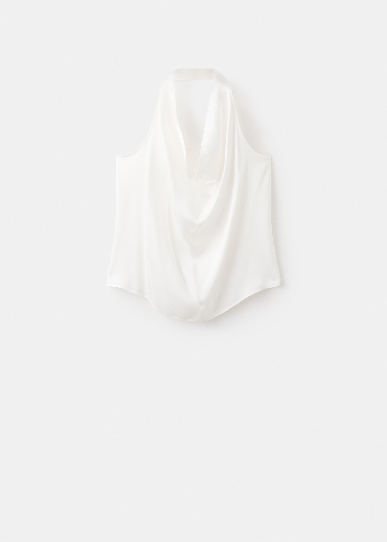 Blouse satin col bénitier - Article sans modèle