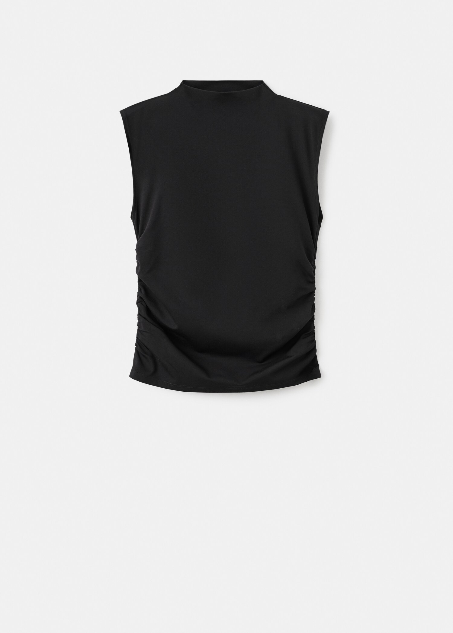 Ruched funnel-neck top - Article without model