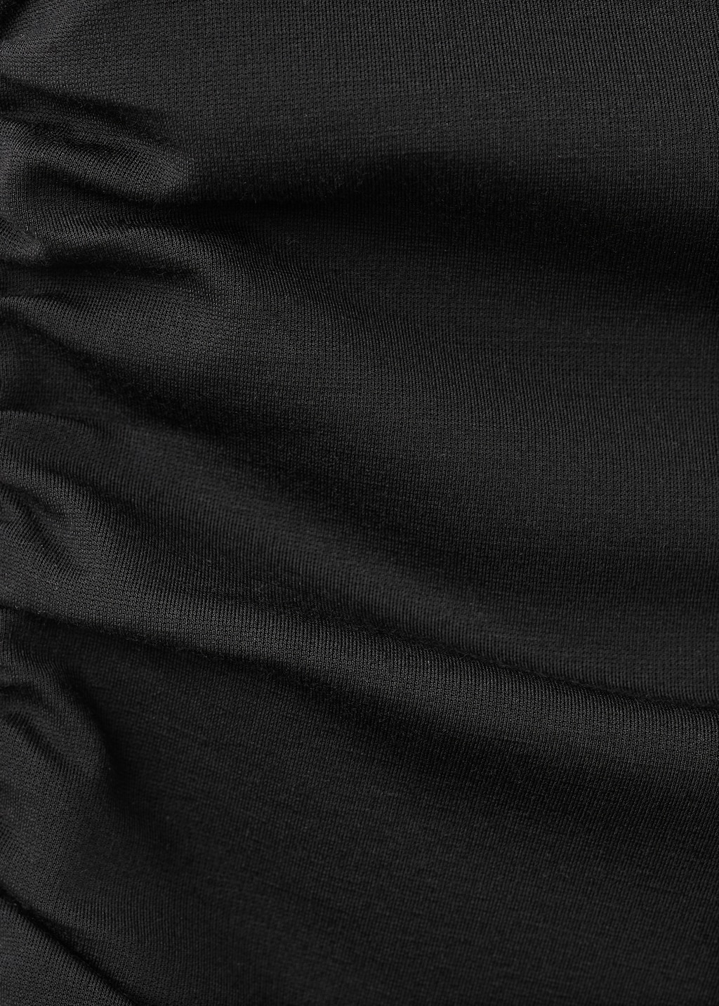 Ruched funnel-neck top