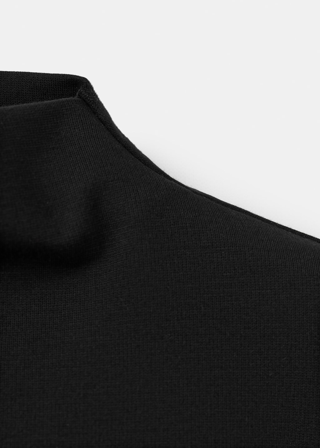 Ruched funnel-neck top