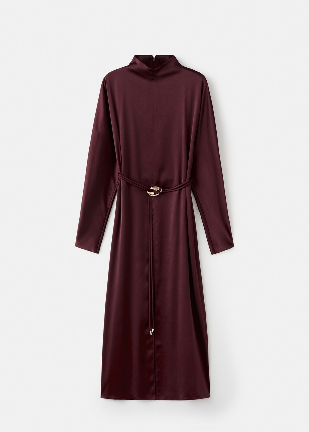 Mango Belt satin dress