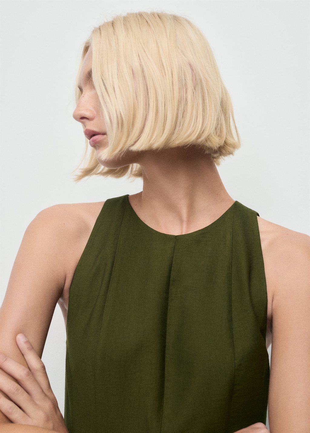 A-line dress with godets