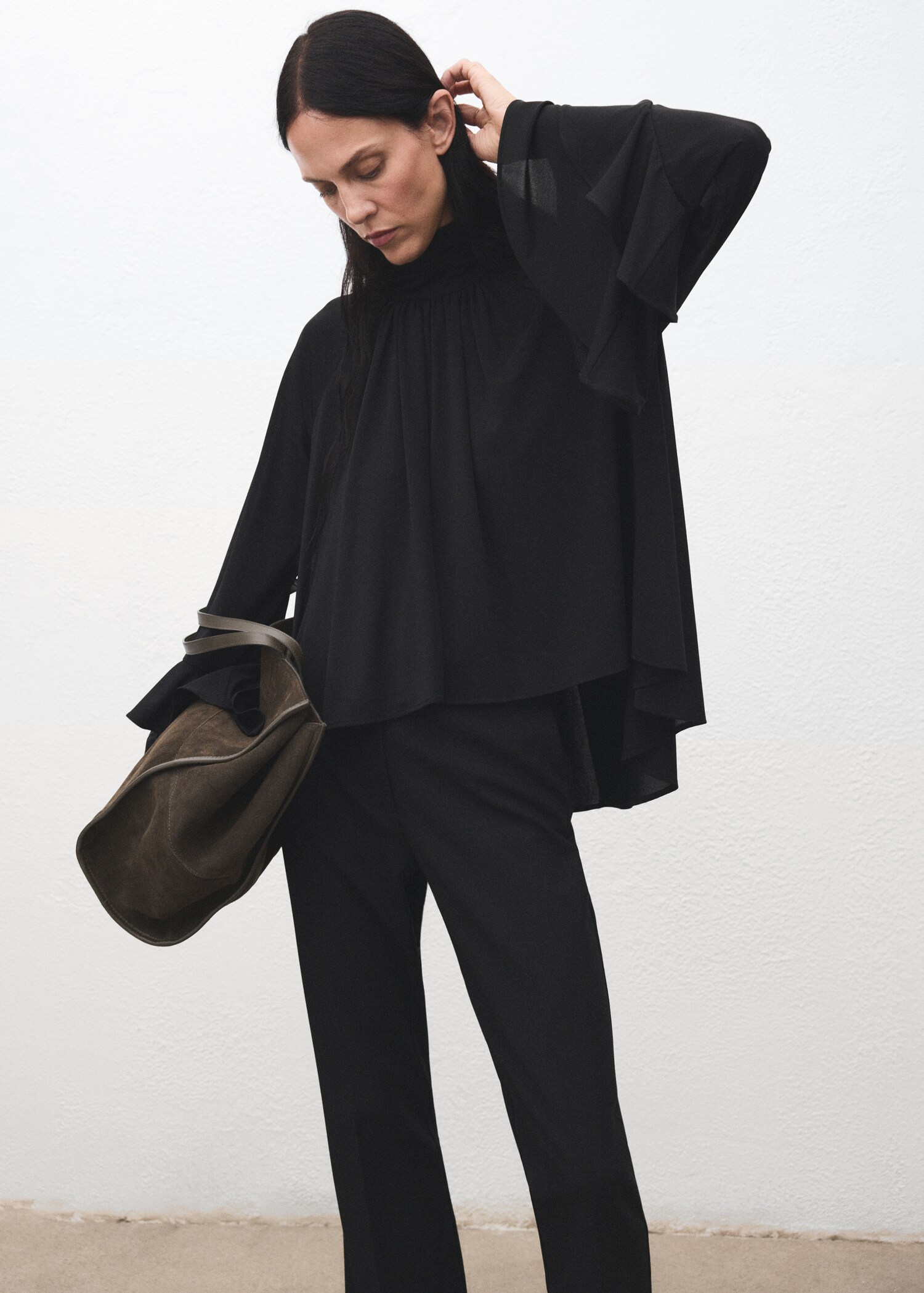 Blouse à manches évasées volants - Détail de l'article 2