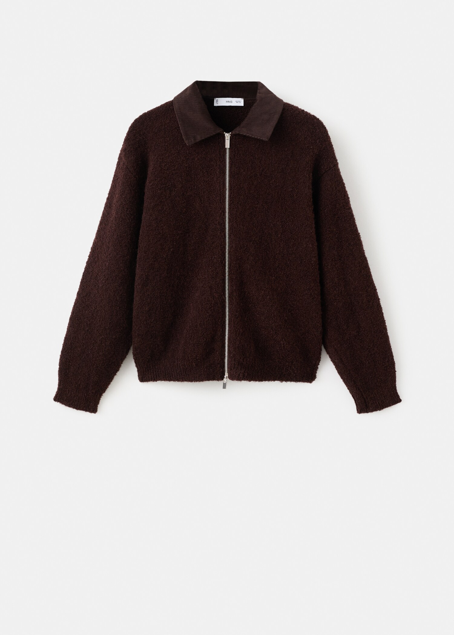 Chaqueta bouclé cuello pana - Artículo sin modelo