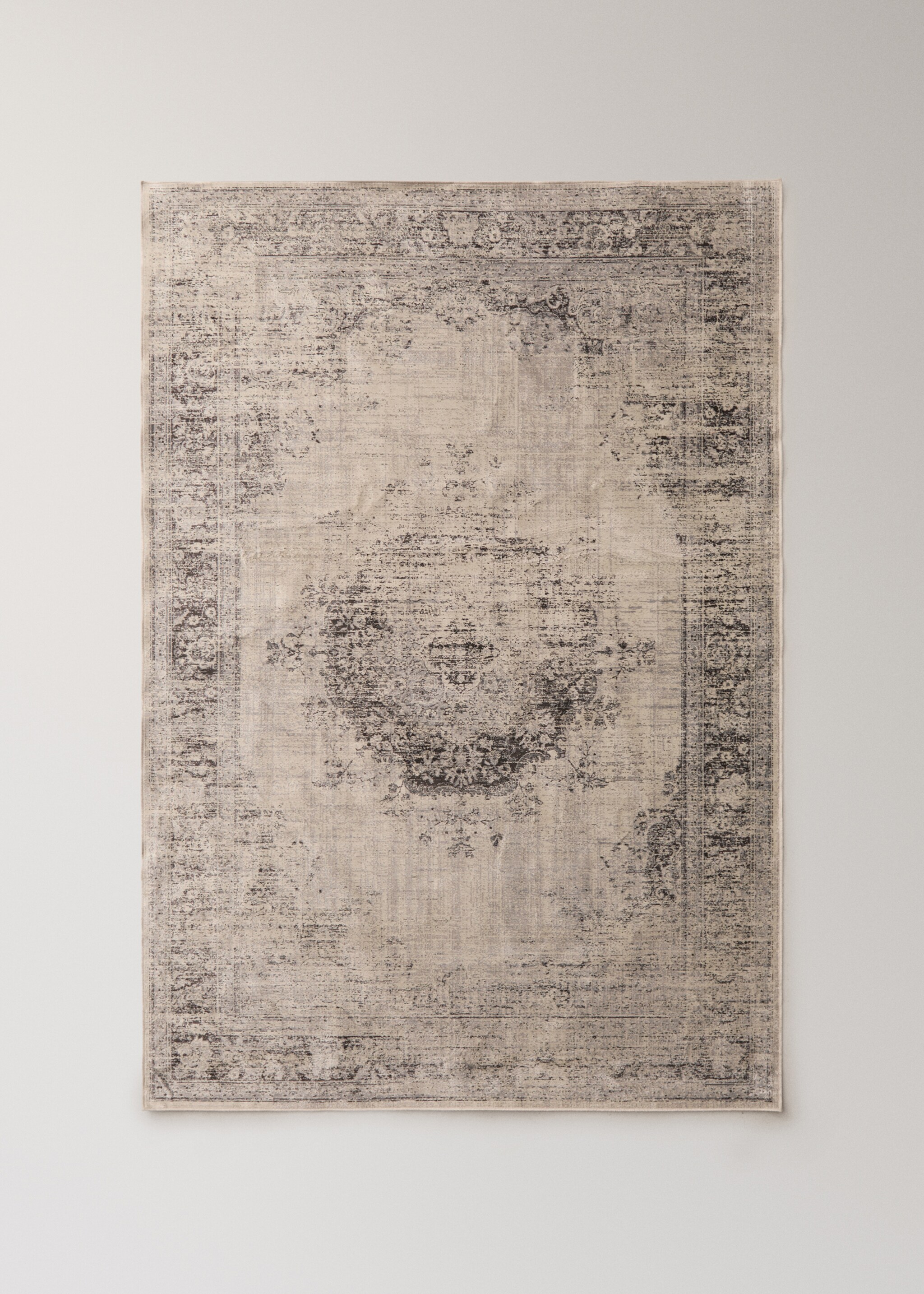 Aged effect rug - Article without model, Grey. Ref: 17057815-00.