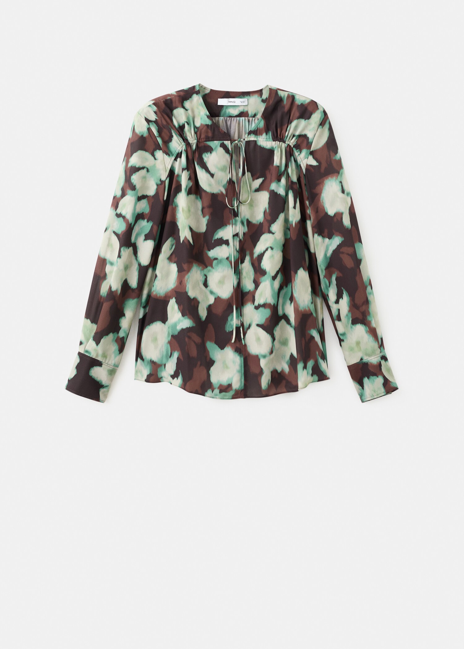 Chiffon blouse with bow neckline - Article without model