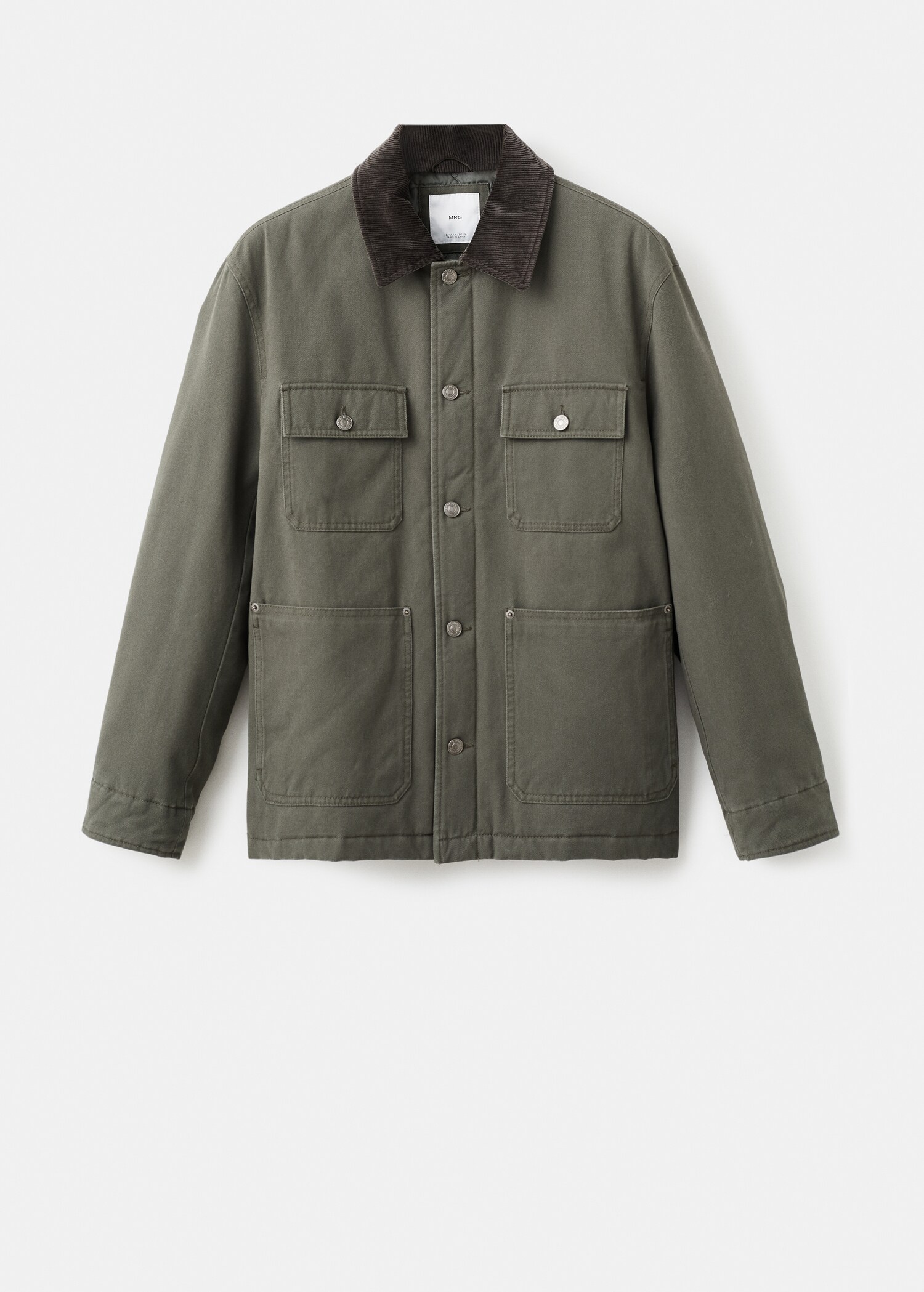 Chaqueta bolsillos cuello pana - Artículo sin modelo