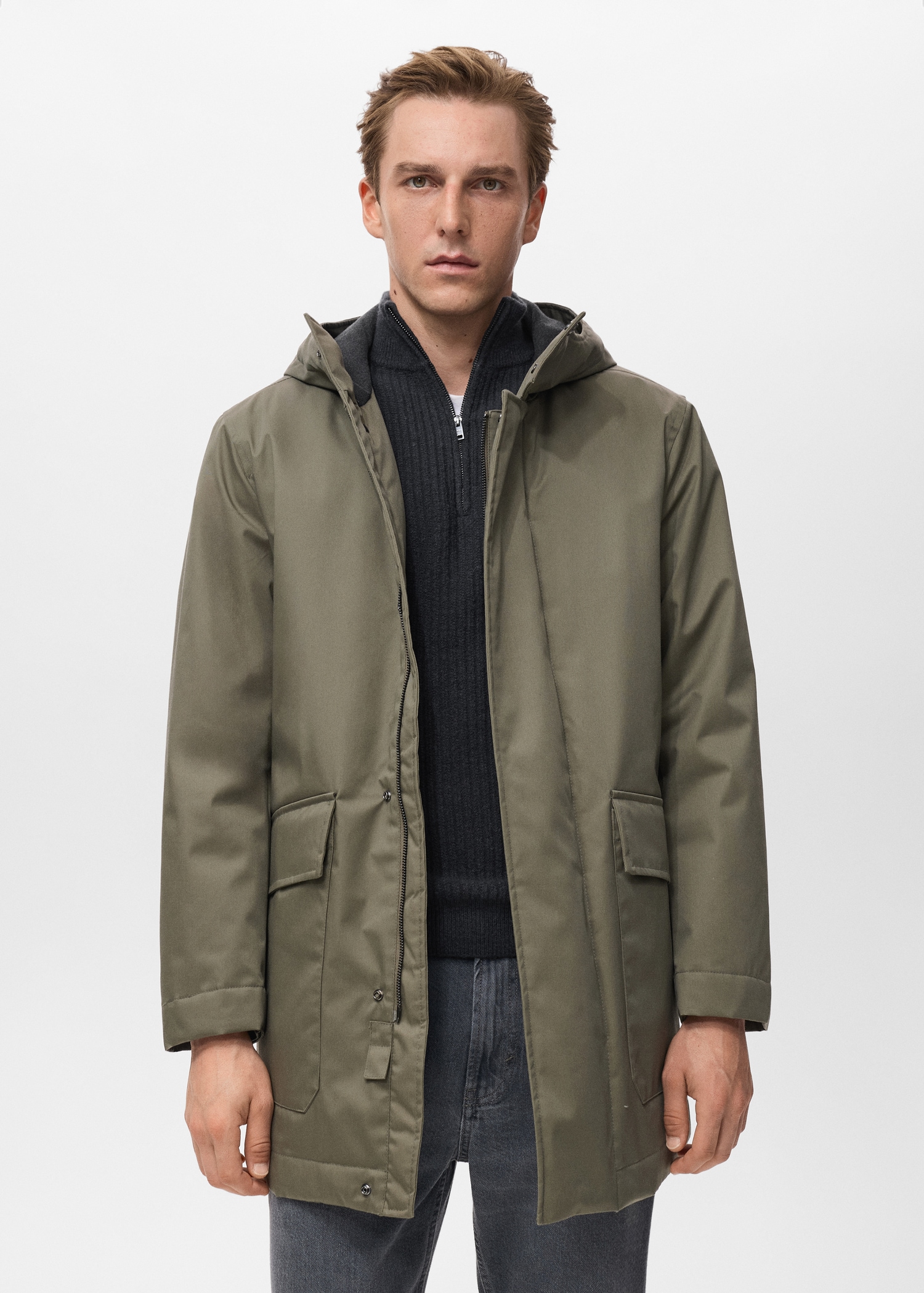 Parka Mango Homme France Blouson En Jean Essentiel