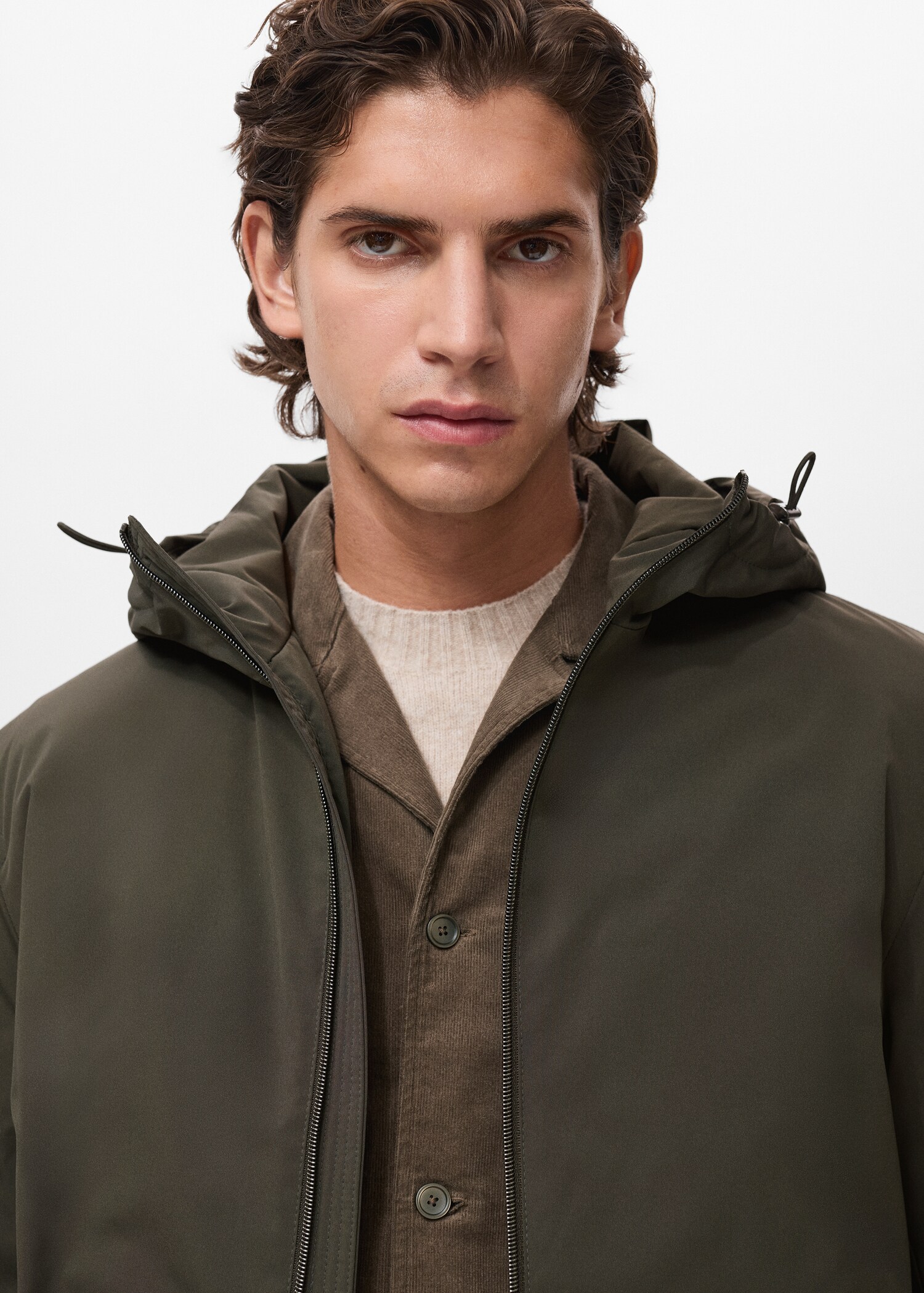 Wasserabweisender Parka mit Kapuze - Detail des Artikels 1