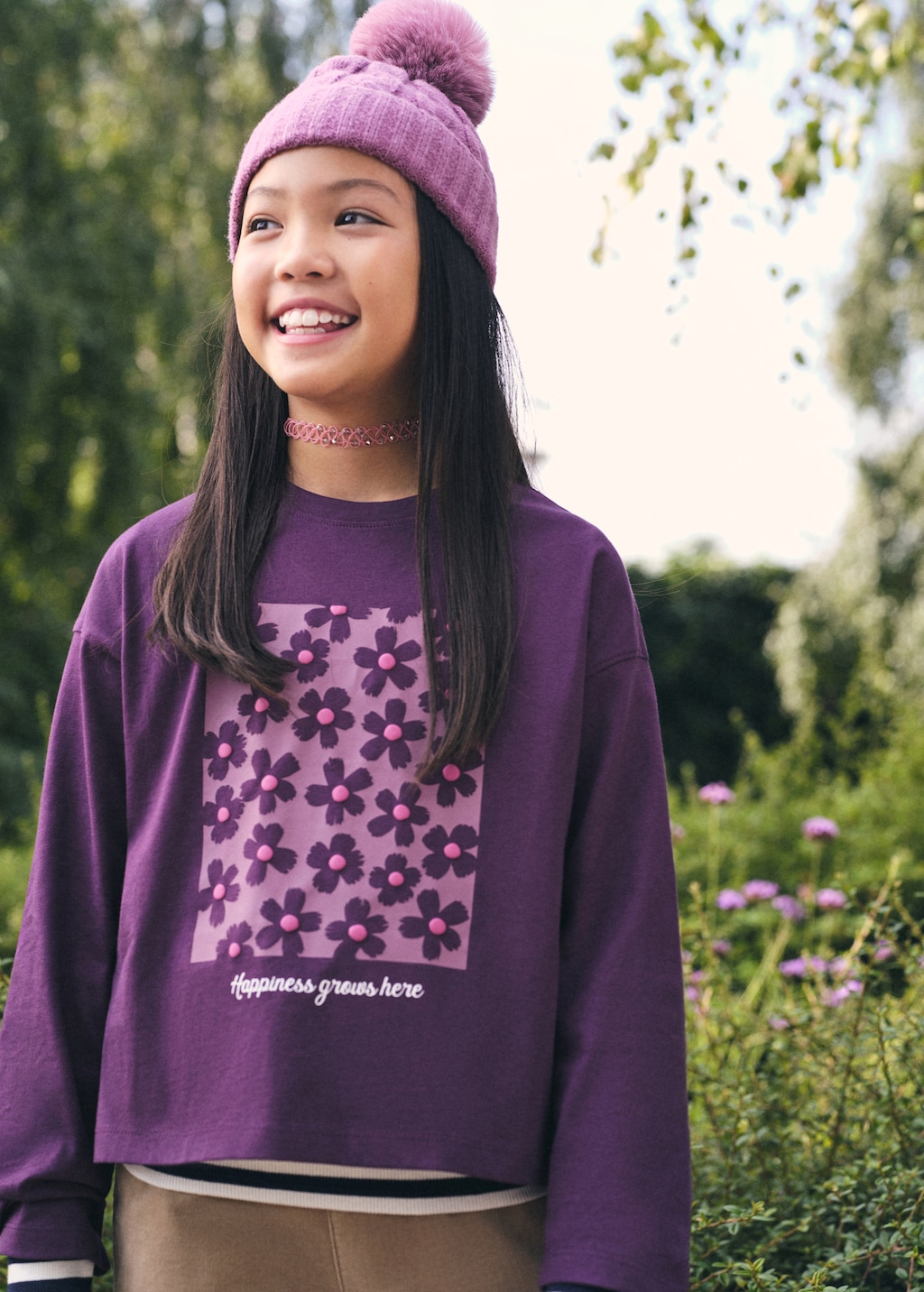 Floral-print t-shirt