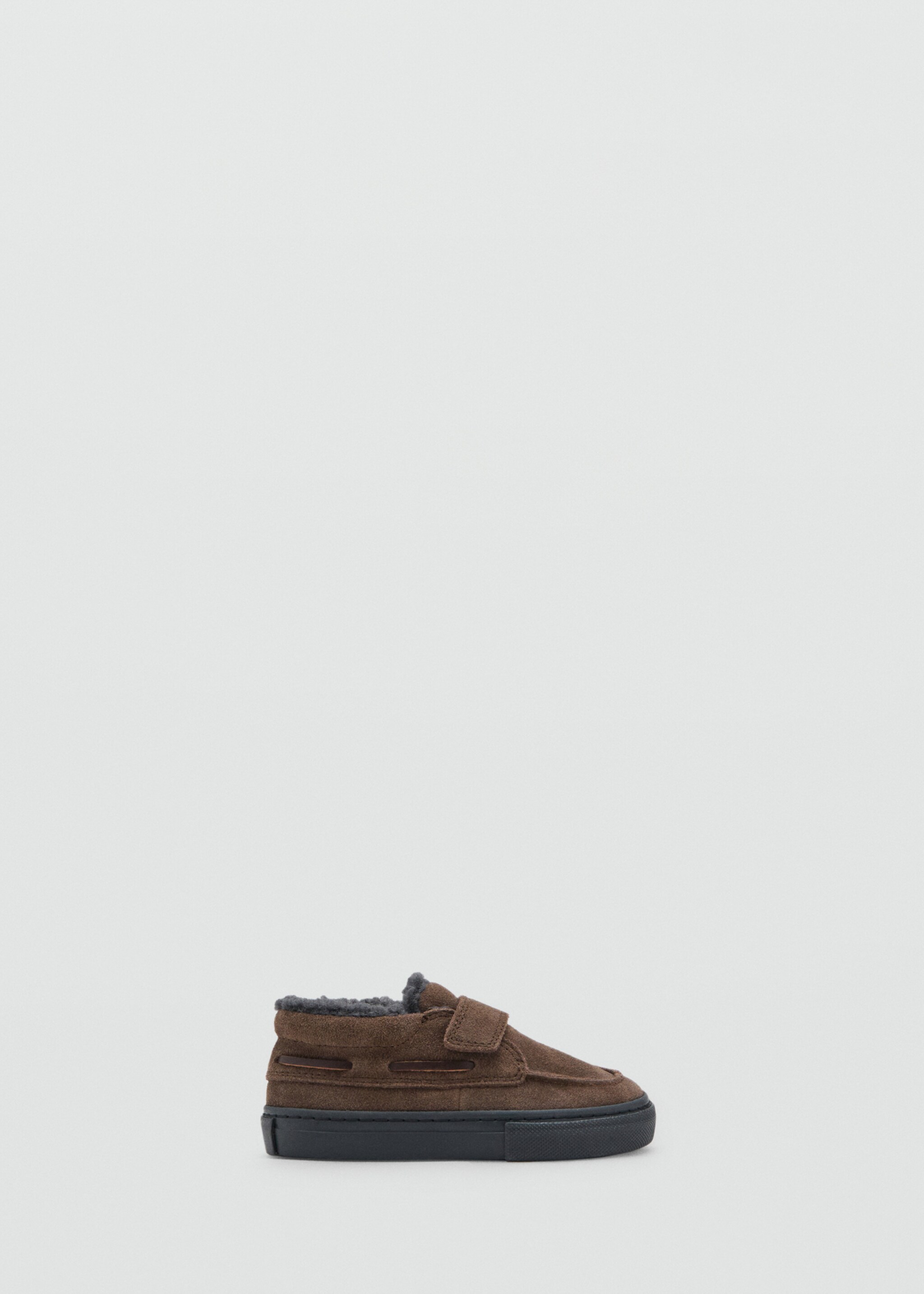 Chaussures cuir Velcro - Article sans modèle, Marron. Ref: 17057891-00.