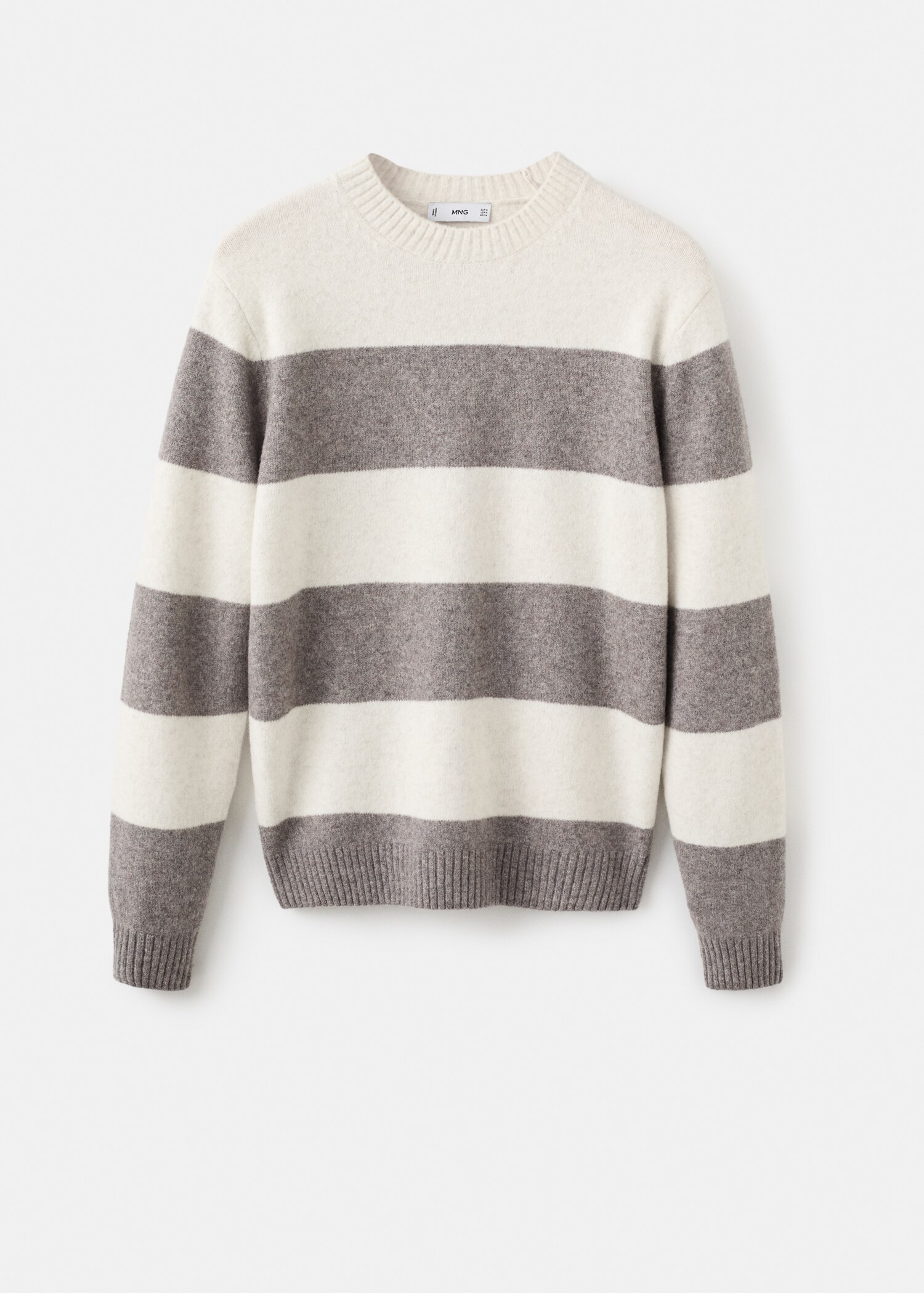 Striped Wool Blend Sweater - منتج دون نموذج