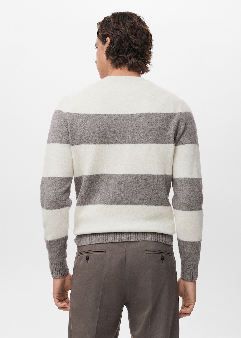 Wool-blend striped sweater