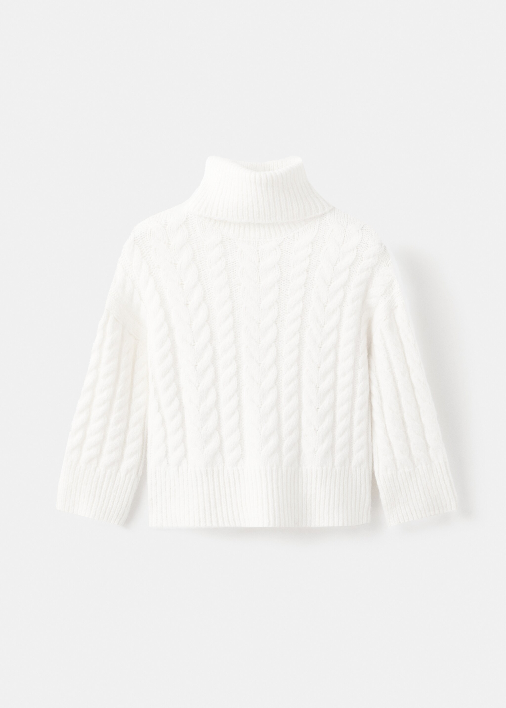 Turtleneck knit sweater - Article without model, Off White. Ref: 17057897-00.