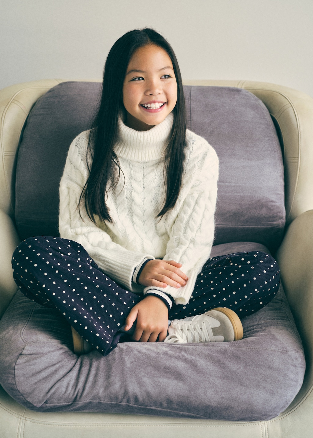 Turtleneck knit sweater