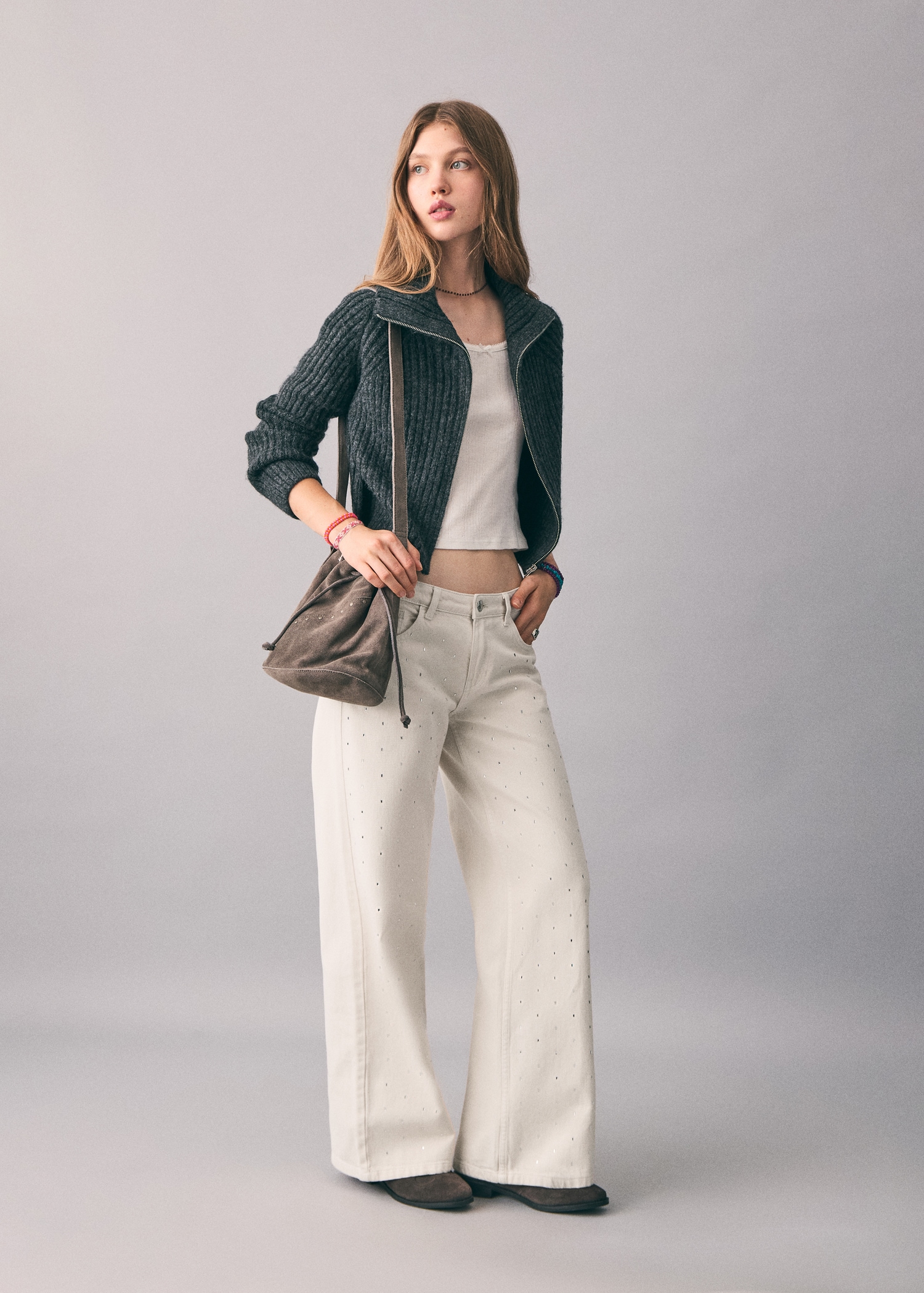 Crystal strass jeans - Medium plane