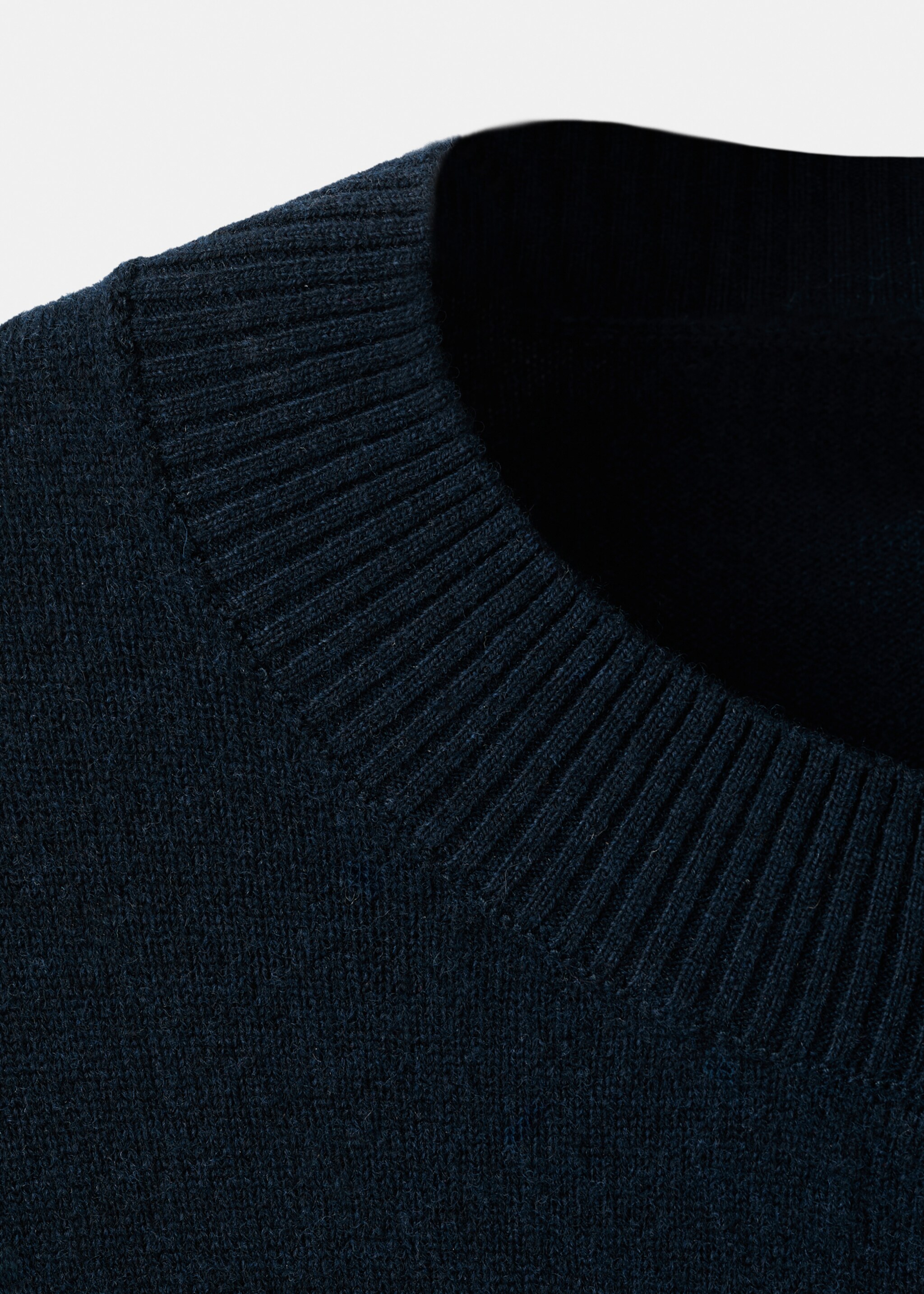 Cárdigan botones 100% lana extrafina - Detalle del artículo 8, Azul marino. Ref: 17057899-00.
