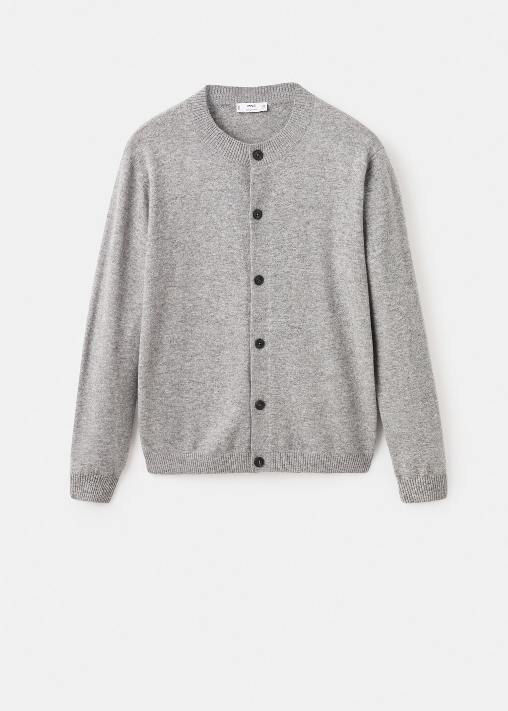 100% extra-fine wool cardigan with buttons