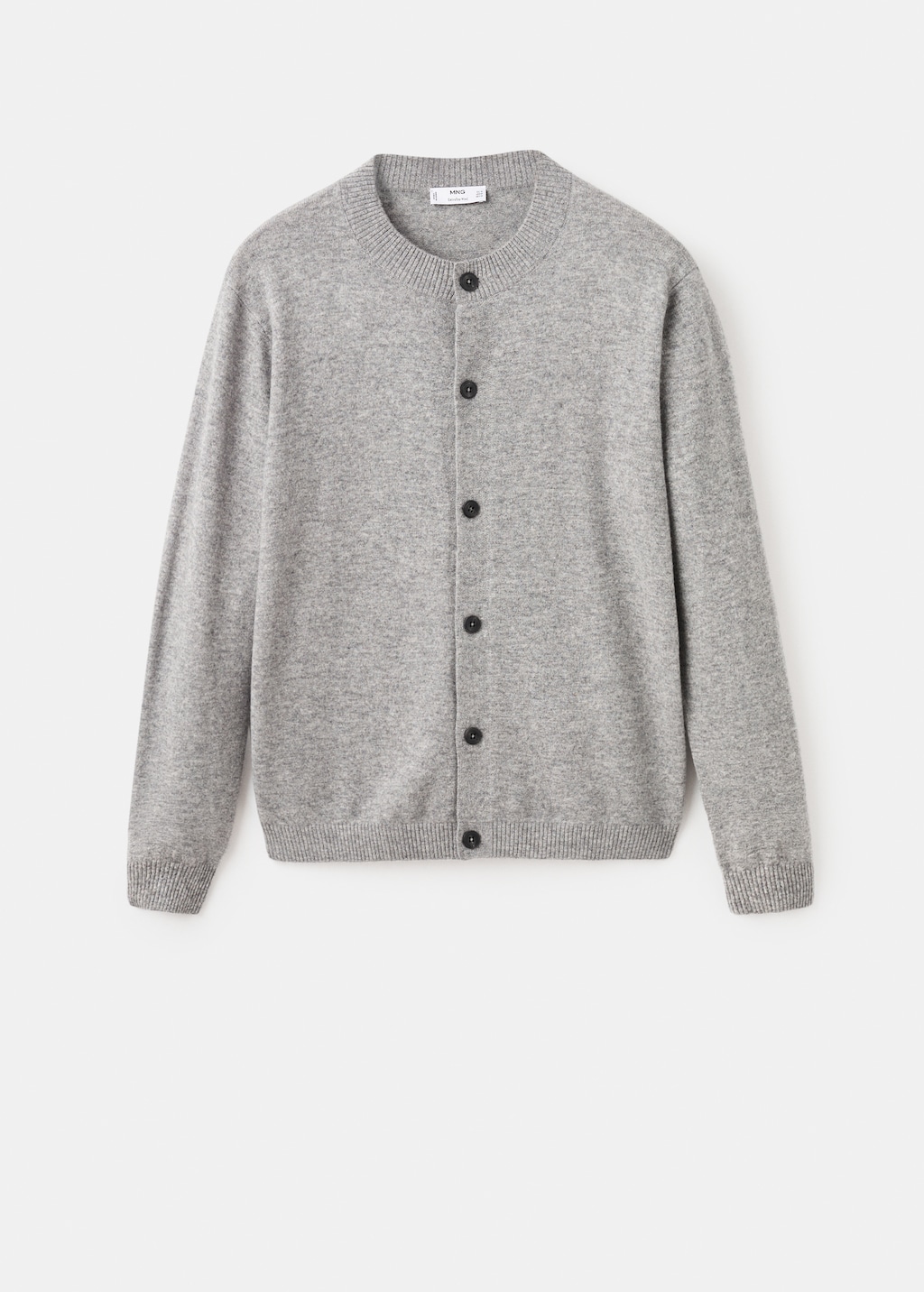 100% extra-fine wool cardigan with buttons