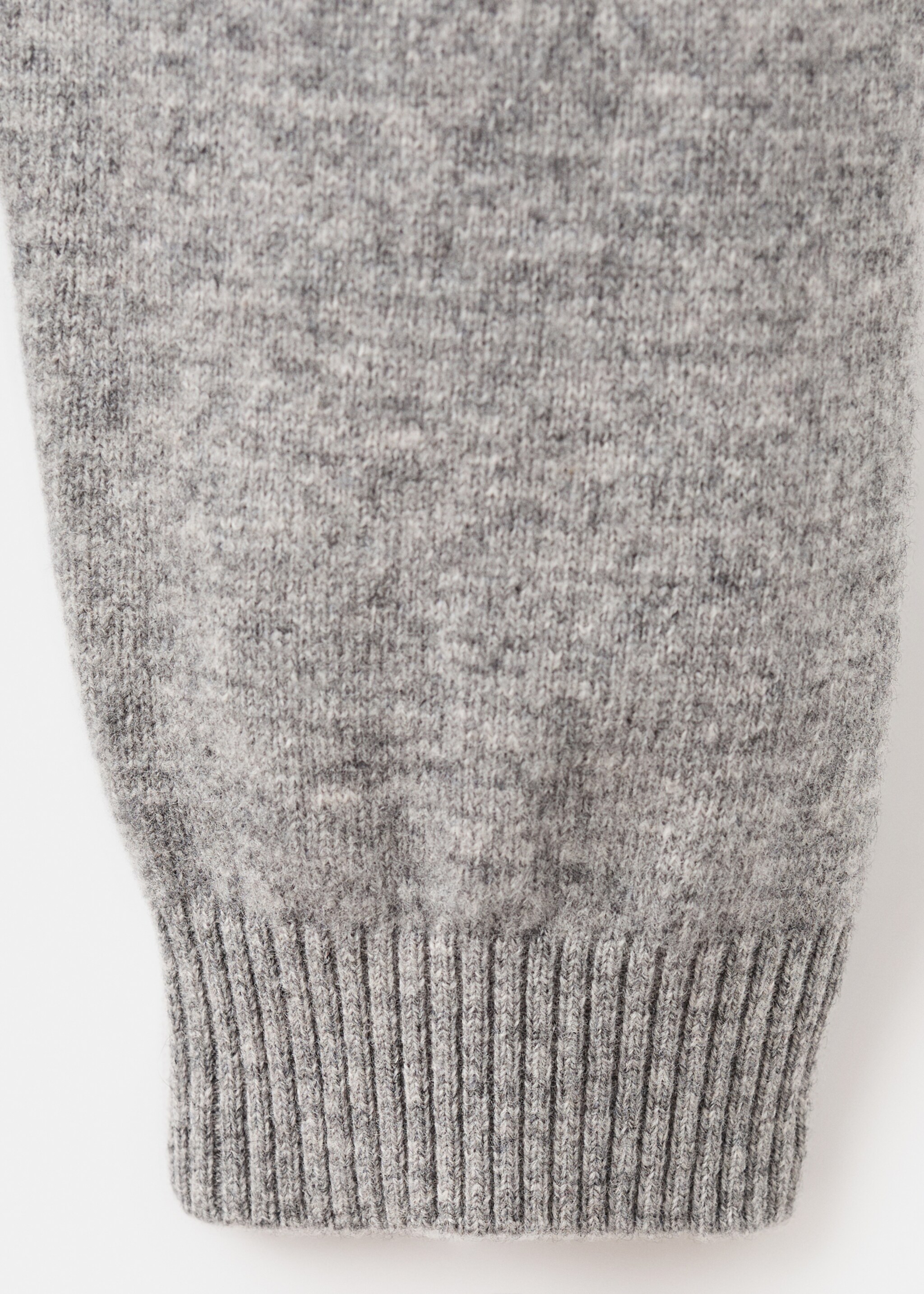 Cárdigan botones 100% lana extrafina - Detalle del artículo 0, Gris medio vigoré. Ref: 17057899-00.