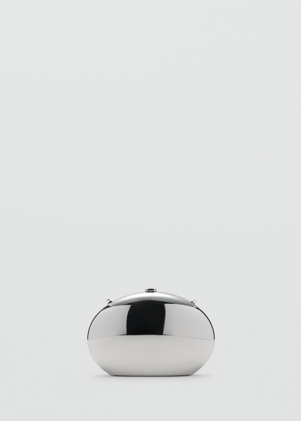 Oval clutch bag