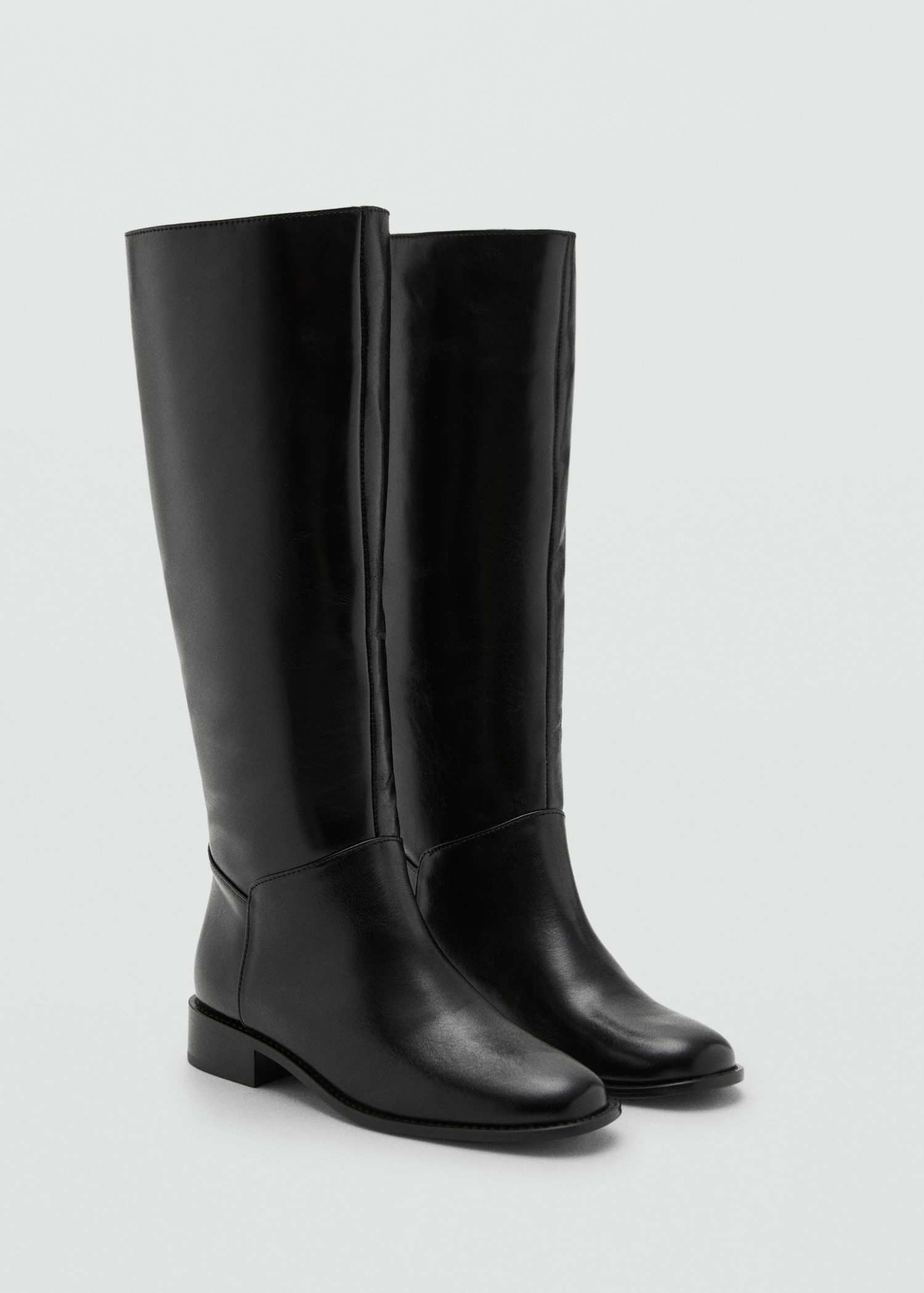 Leather high boots Women MANGO United Kingdom - Main Image