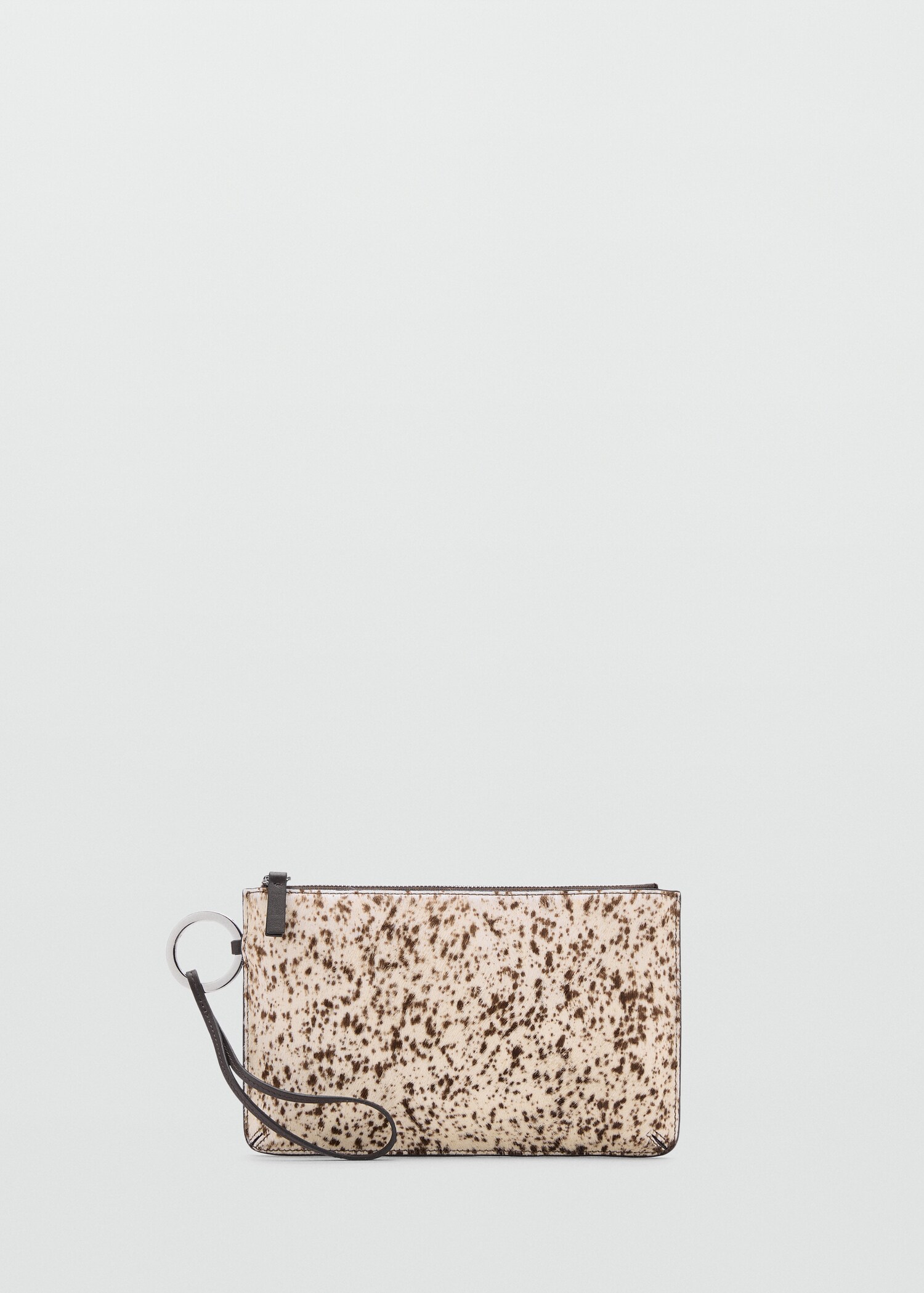 Leather and fur clutch - Article without model