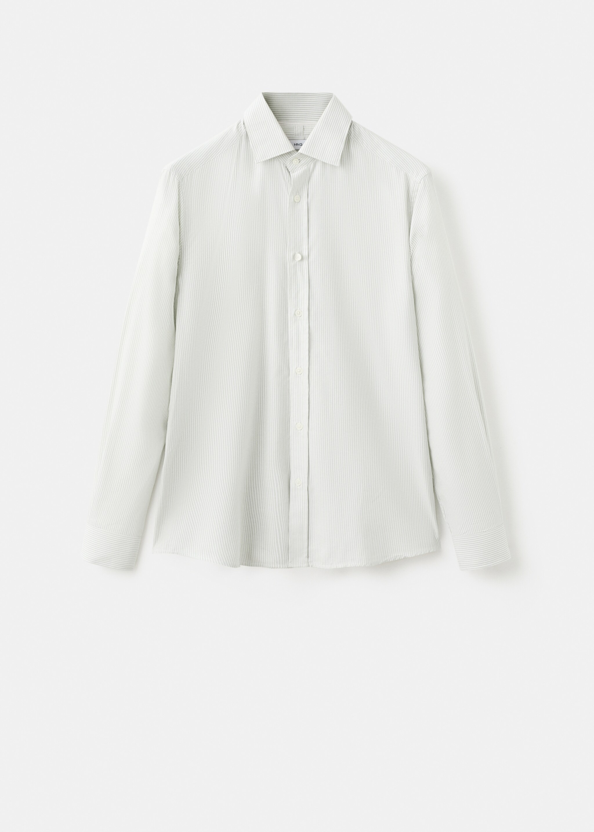 Regular-fit 100% cotton shirt - Article without model, Green. Ref: 17057907-00.