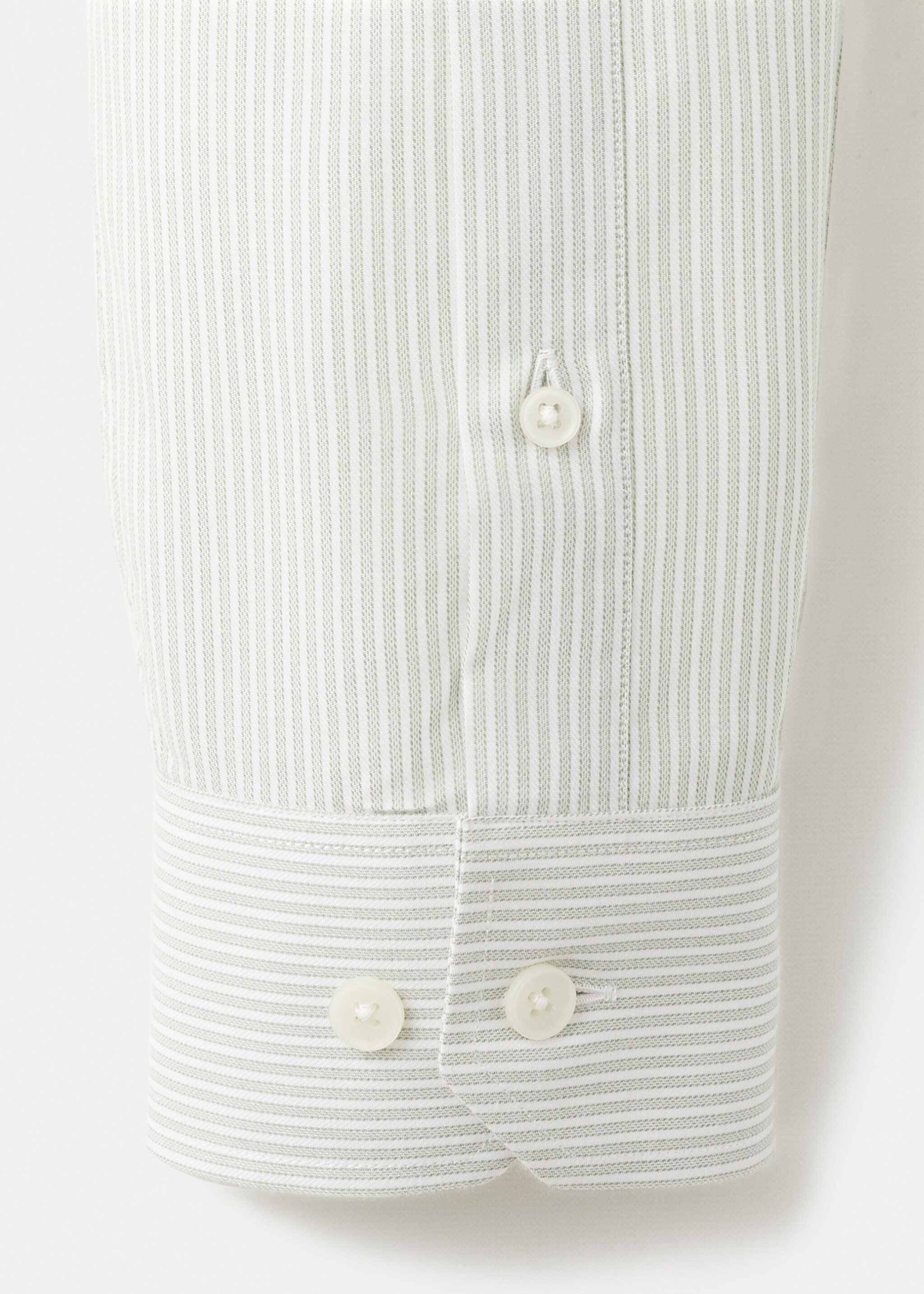 Regular-fit 100% cotton shirt - Details of the article 0, Green. Ref: 17057907-00.