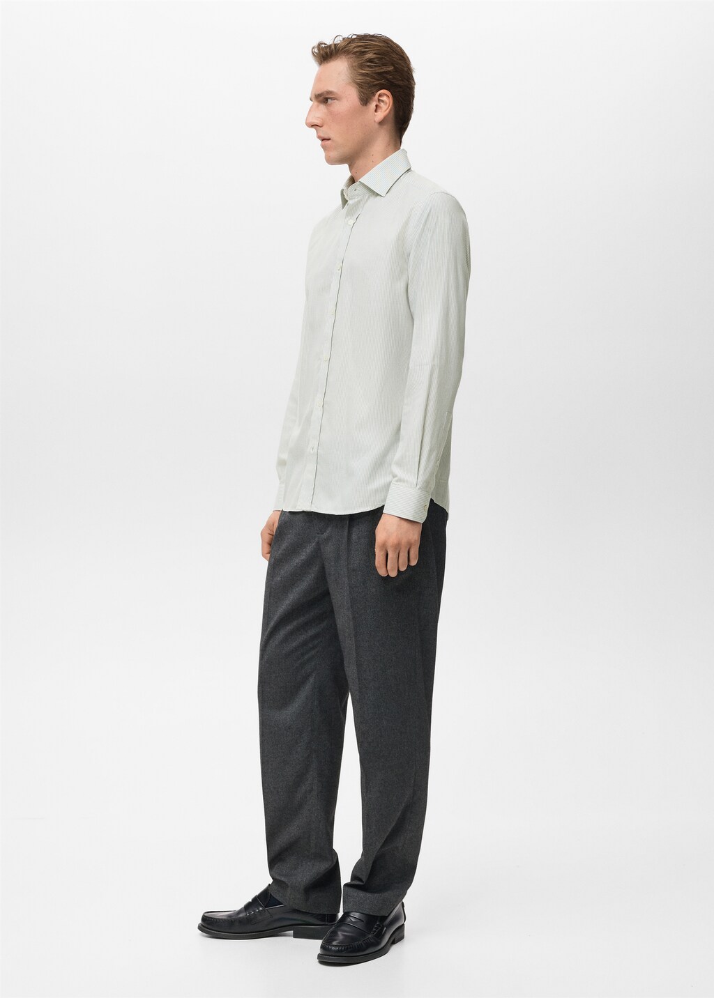 100% cotton flannel regular-fit shirt