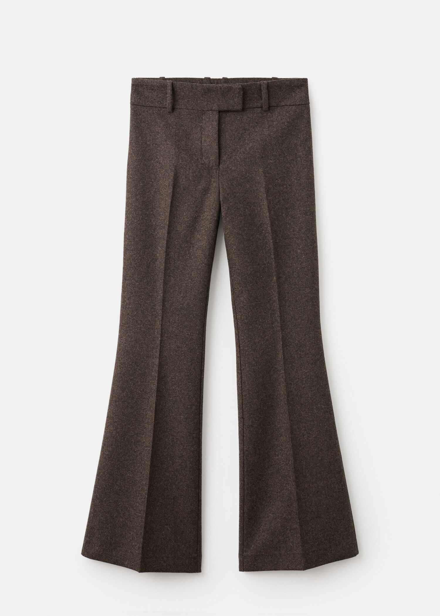 Speckled wool flared trousers - Article without model