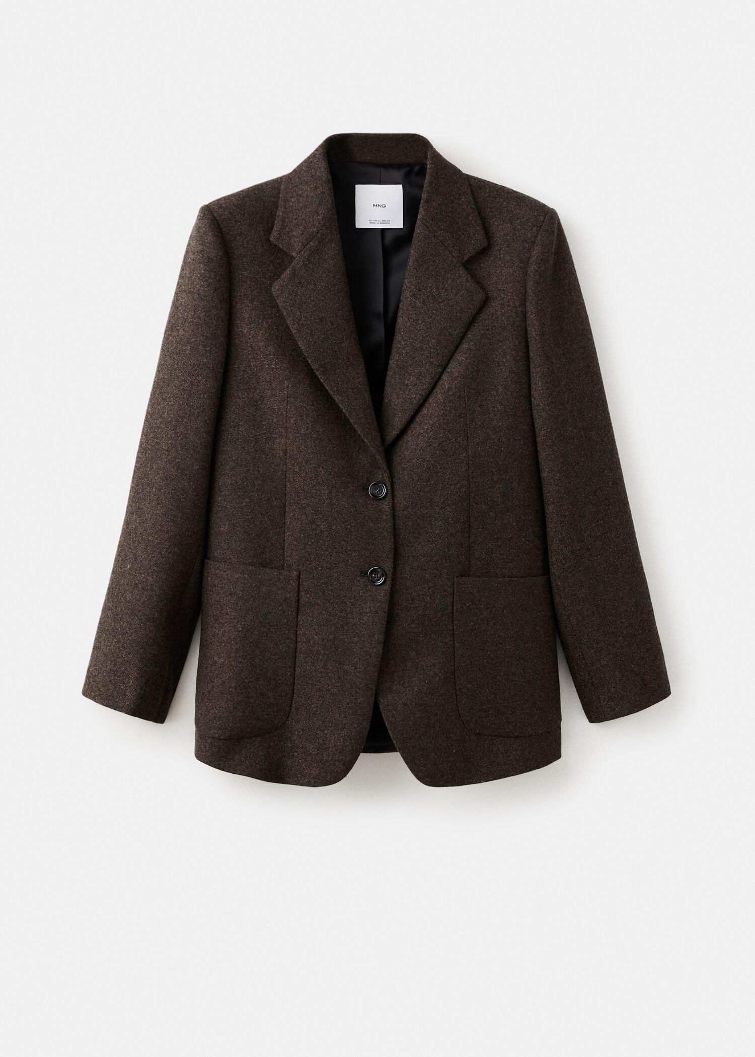Speckled wool jacket with pockets - Article without model