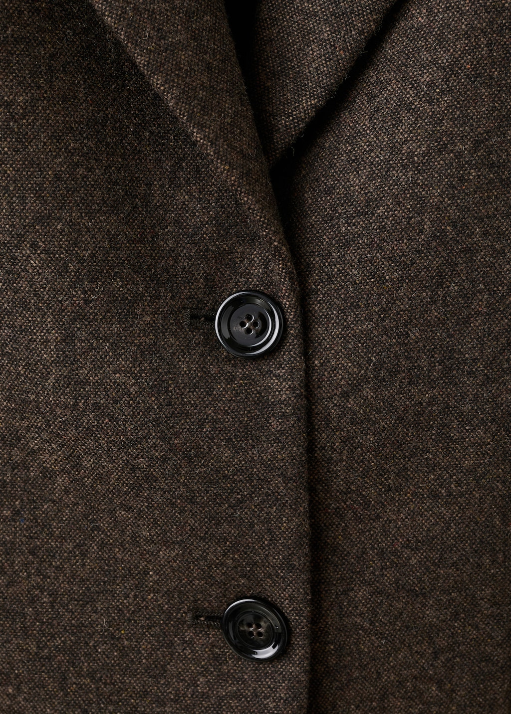 Speckled wool suit jacket