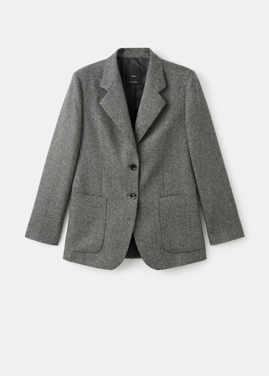 Mango Speckled wool suit jacket