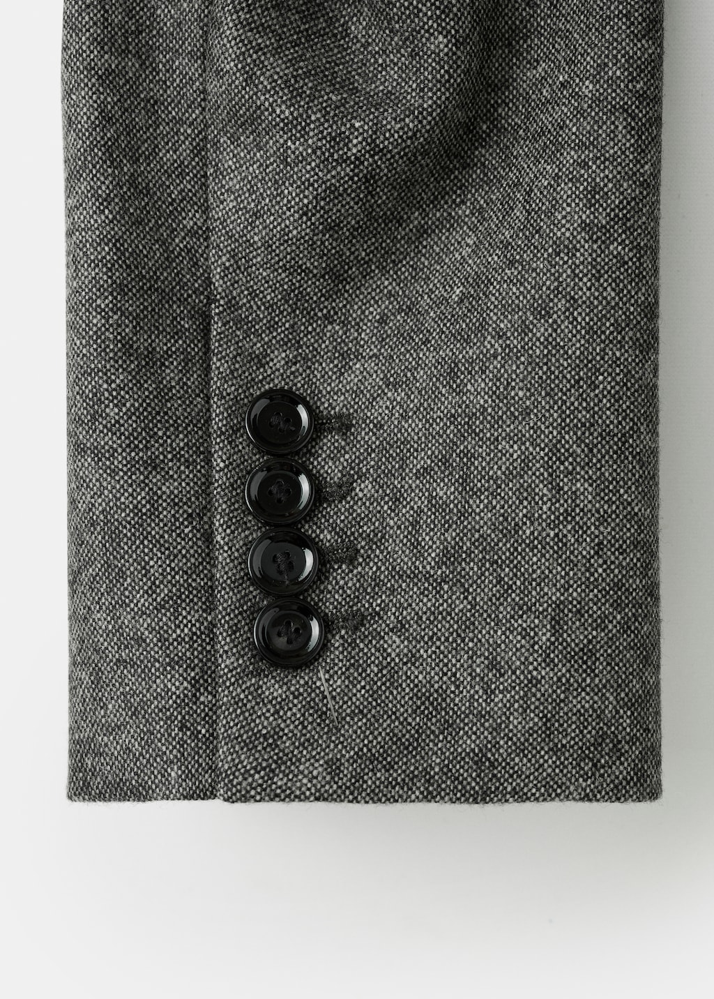 Speckled wool suit jacket