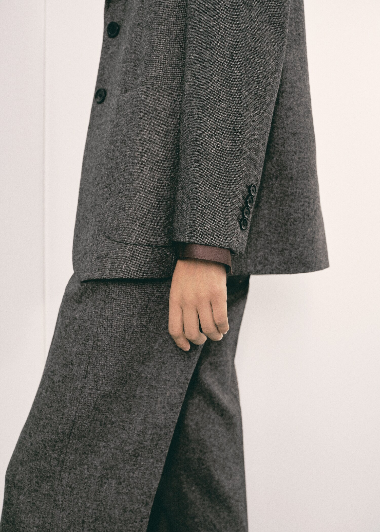 Speckled wool jacket with pockets - Details of the article 6